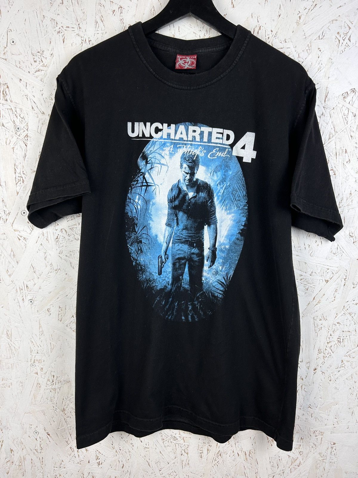 The Game Uncharted 4 A Thief's End Sony PC Game Promo T-Shirt Size US L / EU 52-54 / 3 - 1 Thumbnail