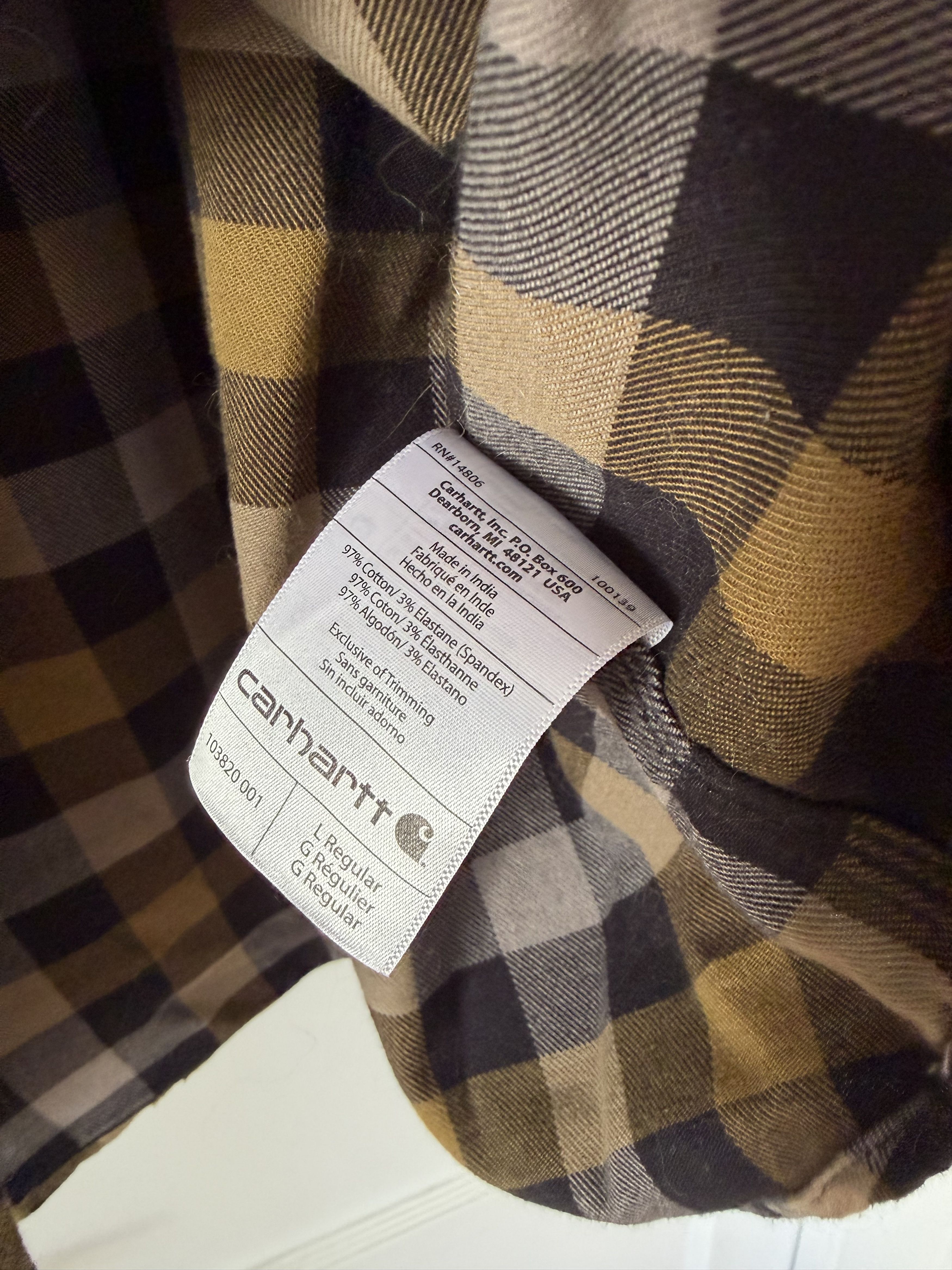 Carhartt Carhartt Flannel Shirt Size US L / EU 52-54 / 3 - 5 Thumbnail