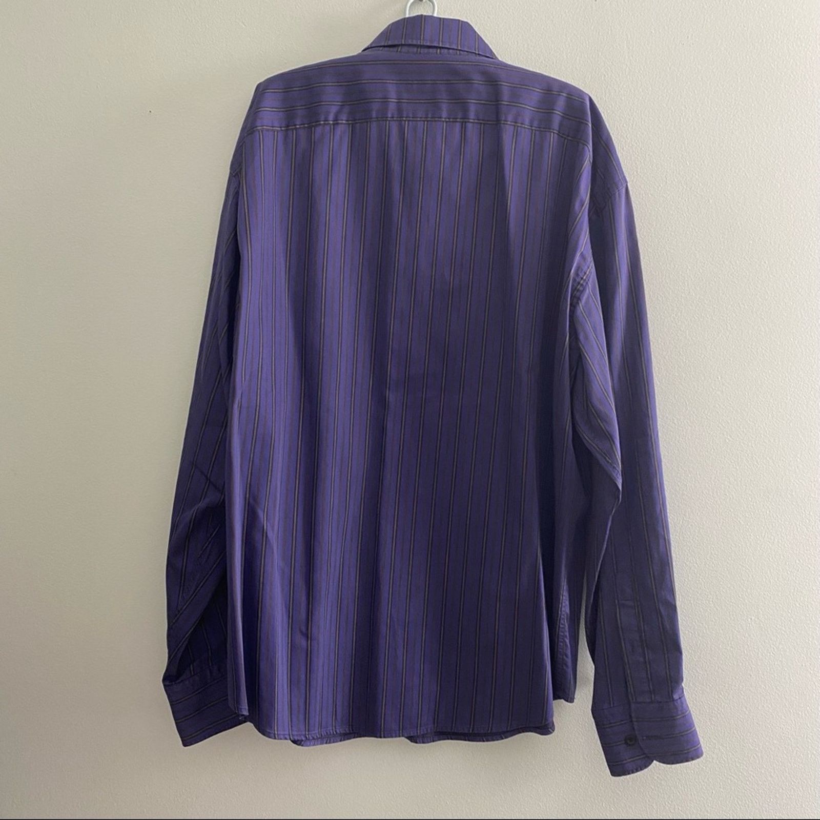 Other Jonathan Ogilvy purple striped button down Size US XL / EU 56 / 4 - 3 Thumbnail