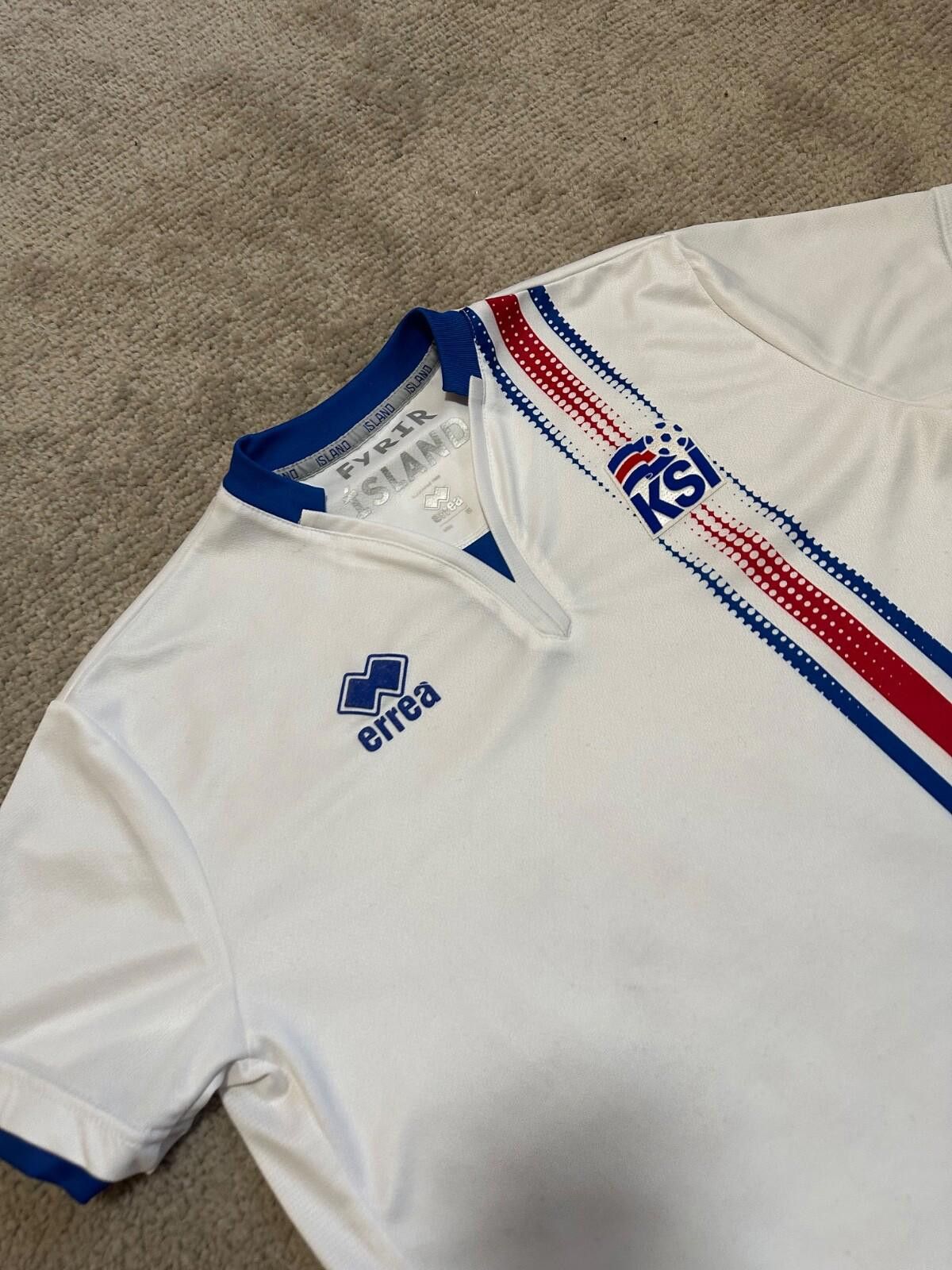 Errea ICELAND 2016/17 AWAY FOOTBALL SHIRT SOCCER JERSEY ERREA sz S Size US S / EU 44-46 / 1 - 4 Thumbnail