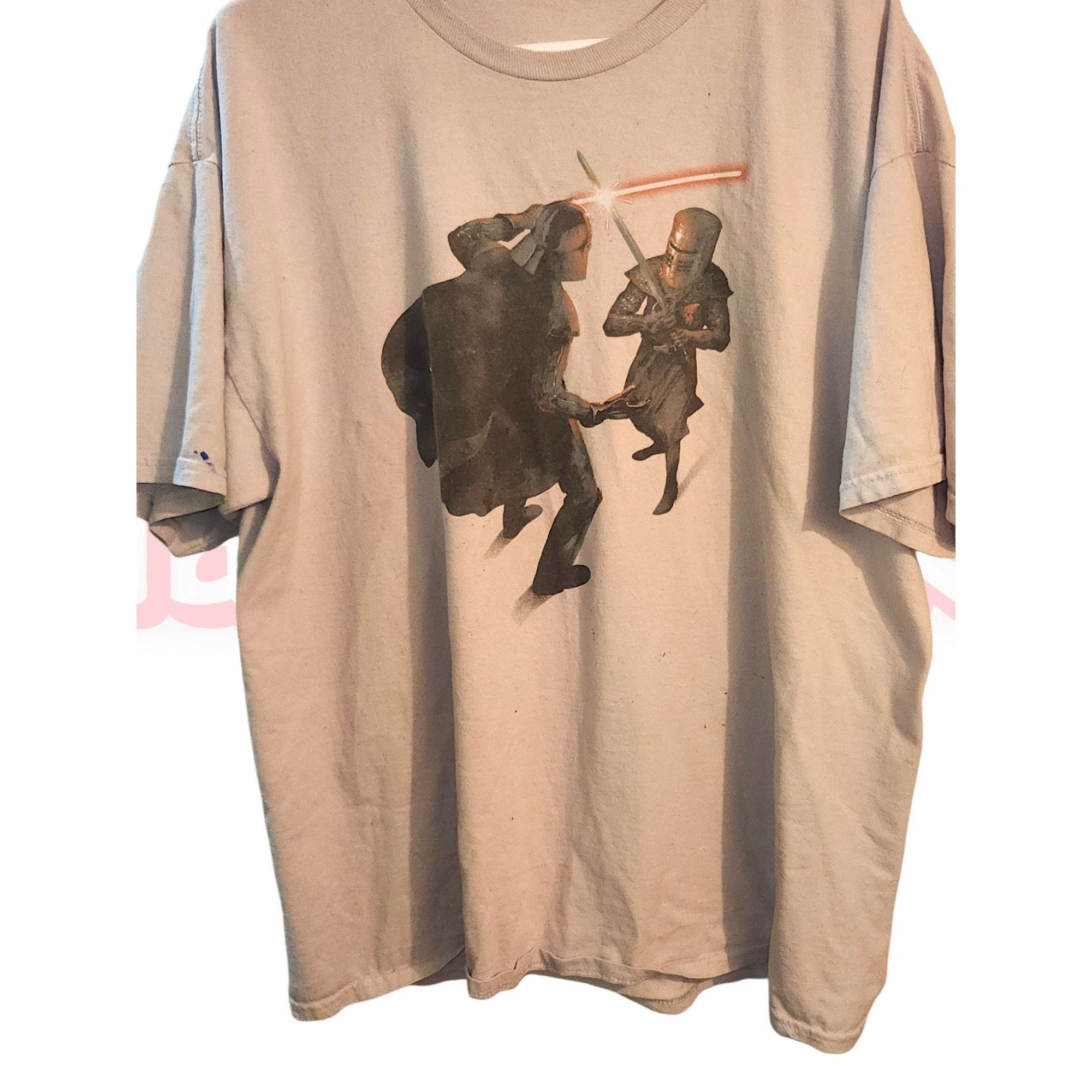 Vintage Darth Vader vs The Black Knight XL Graphic Tshirt Size US XL / EU 56 / 4 - 5 Thumbnail