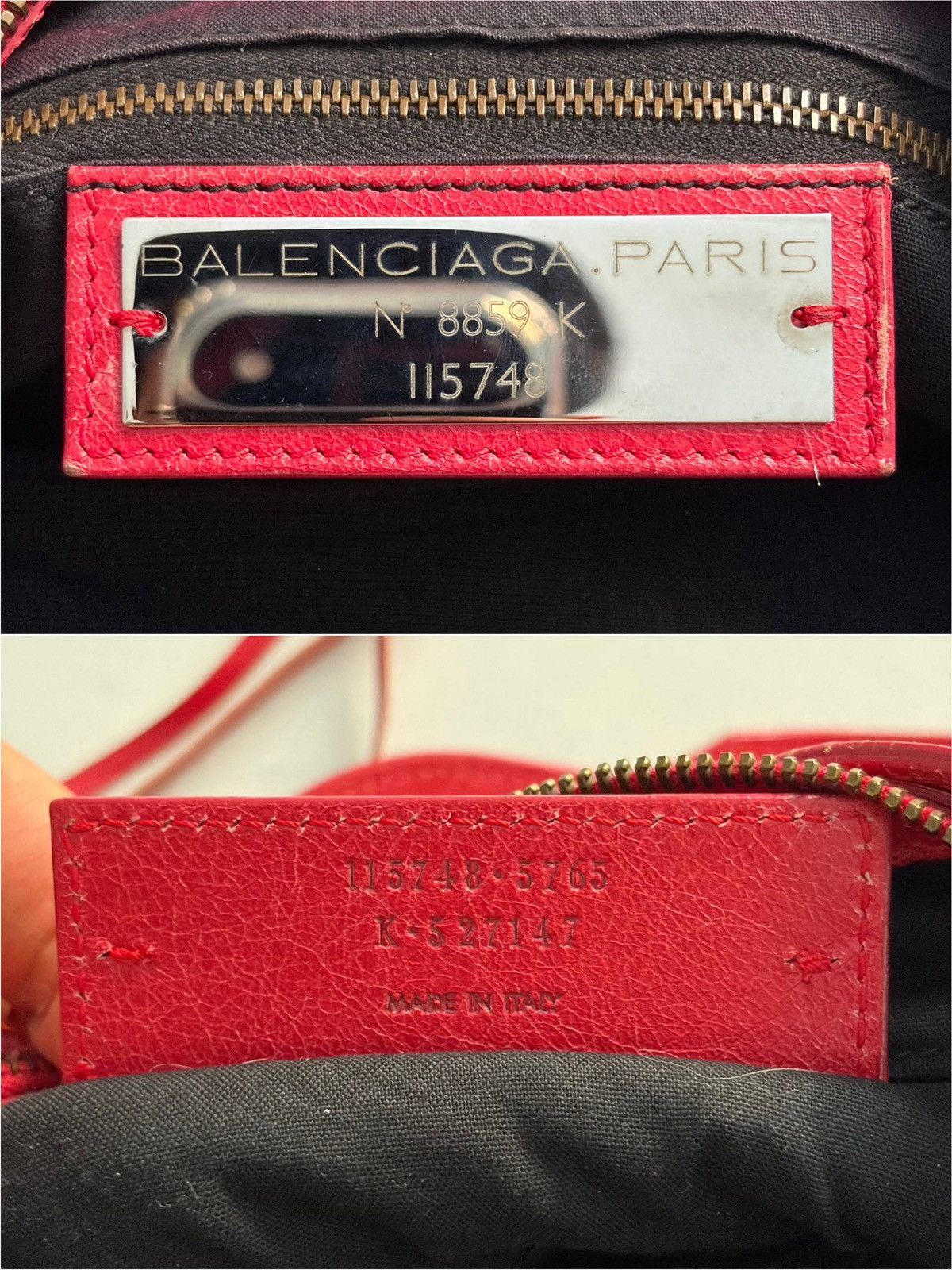 Balenciaga 2012 BALENCIAGA Rose Jaipur Lambskin Leather Motorcycle City Size ONE SIZE - 13 Thumbnail