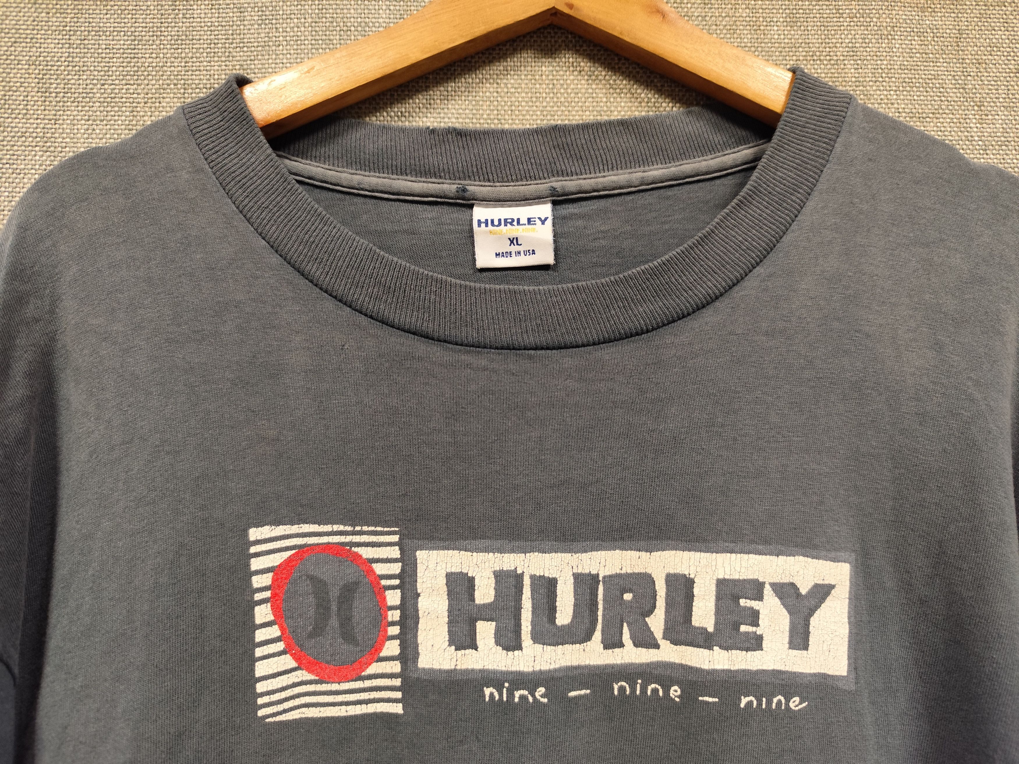 Hurley × Vintage Vintage 90s t shirt hurley nine nine nine made in usa Size US XL / EU 56 / 4 - 6 Thumbnail