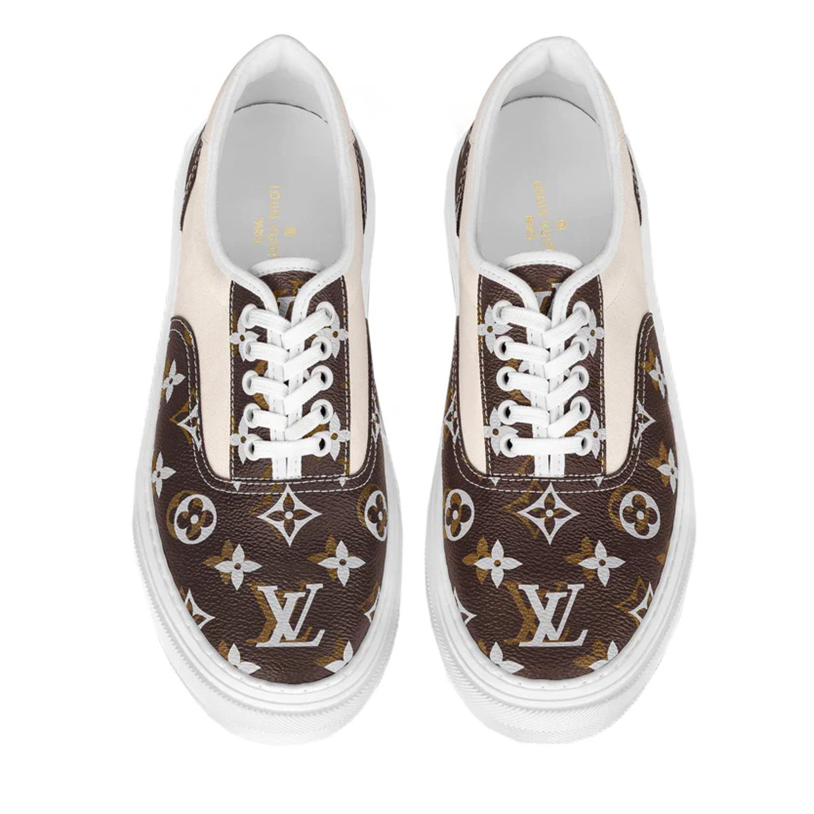 Louis Vuitton Louis Vuitton Trocadero Richelieu White Monogram Logo Low Size US 10 / EU 43 - 6 Thumbnail