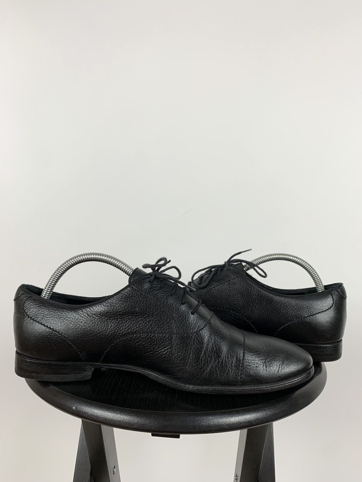 Gucci Gucci Black Leather Oxford Shoes Size US 8 / EU 41 - 8 Thumbnail