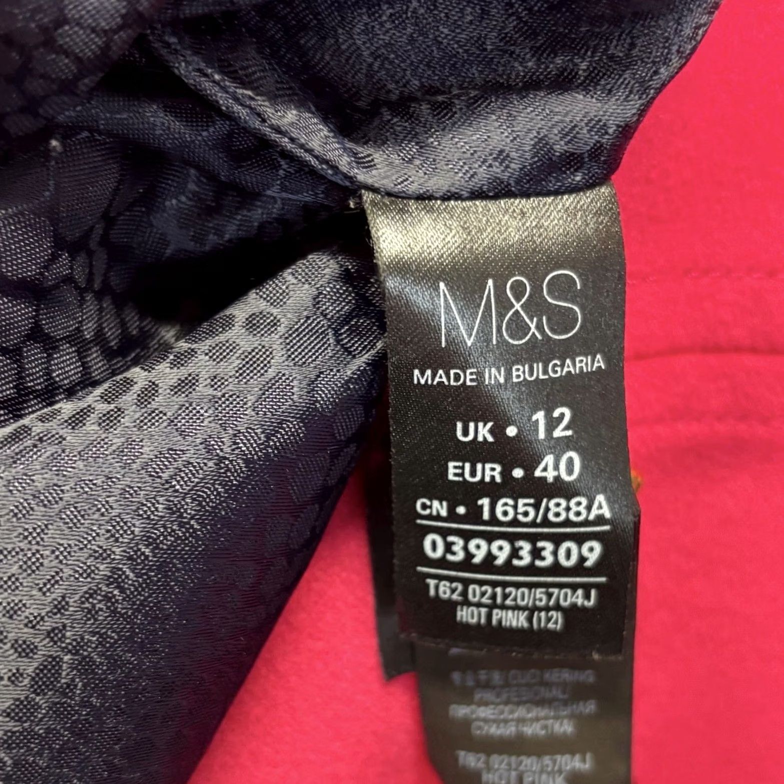 Vintage Hot Pink Coat - M&S per Una, Size 12, Knee Length, Womens, Vintage, Used Size XL / US 12-14 / IT 48-50 - 6 Thumbnail