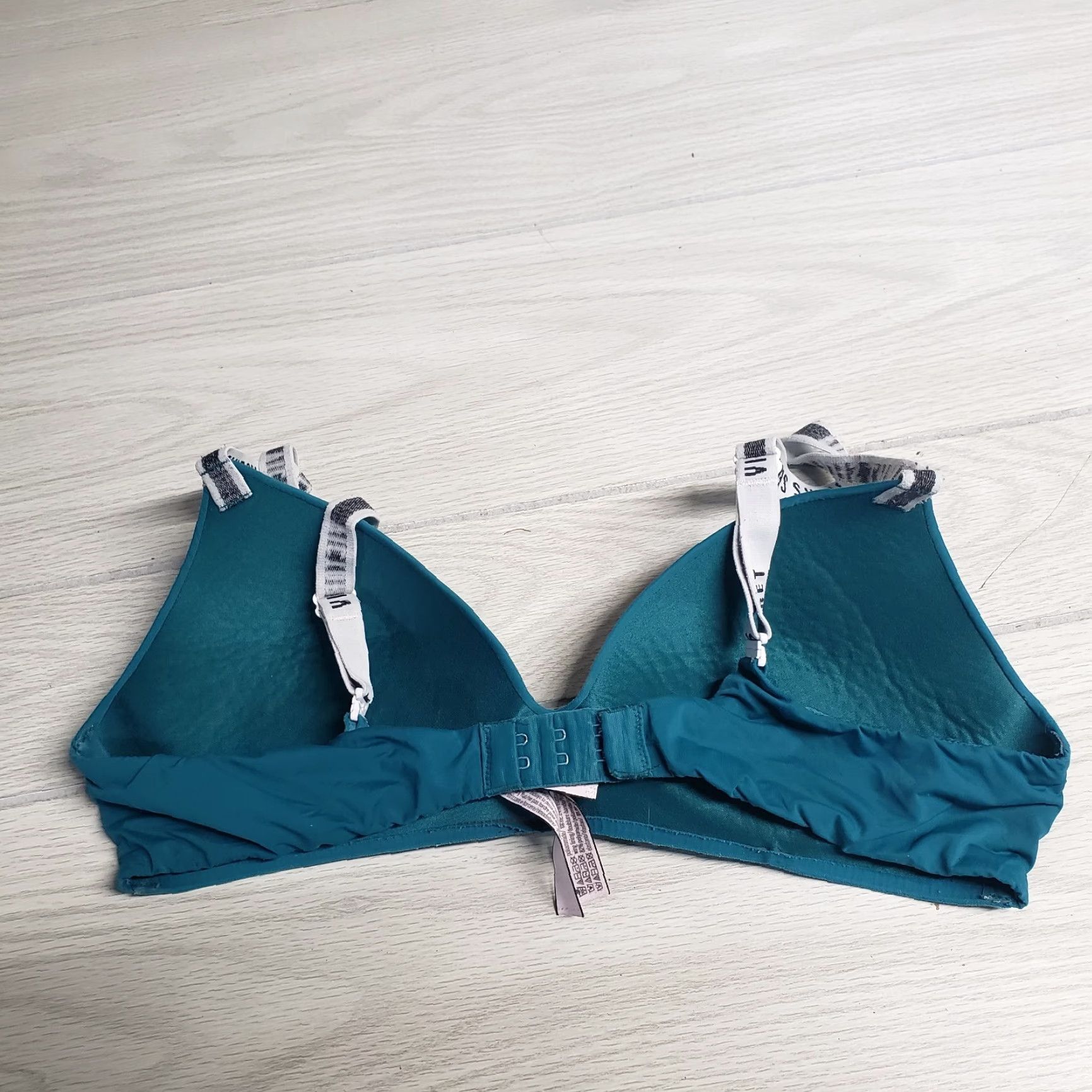 Victoria's Secret Victoria's Secret Bra 36B Blue Satin Push Up Plunge Underwired Adjustable Angles: Angel, 32 Band, B Cup Womens Size ONE SIZE - 2 Thumbnail