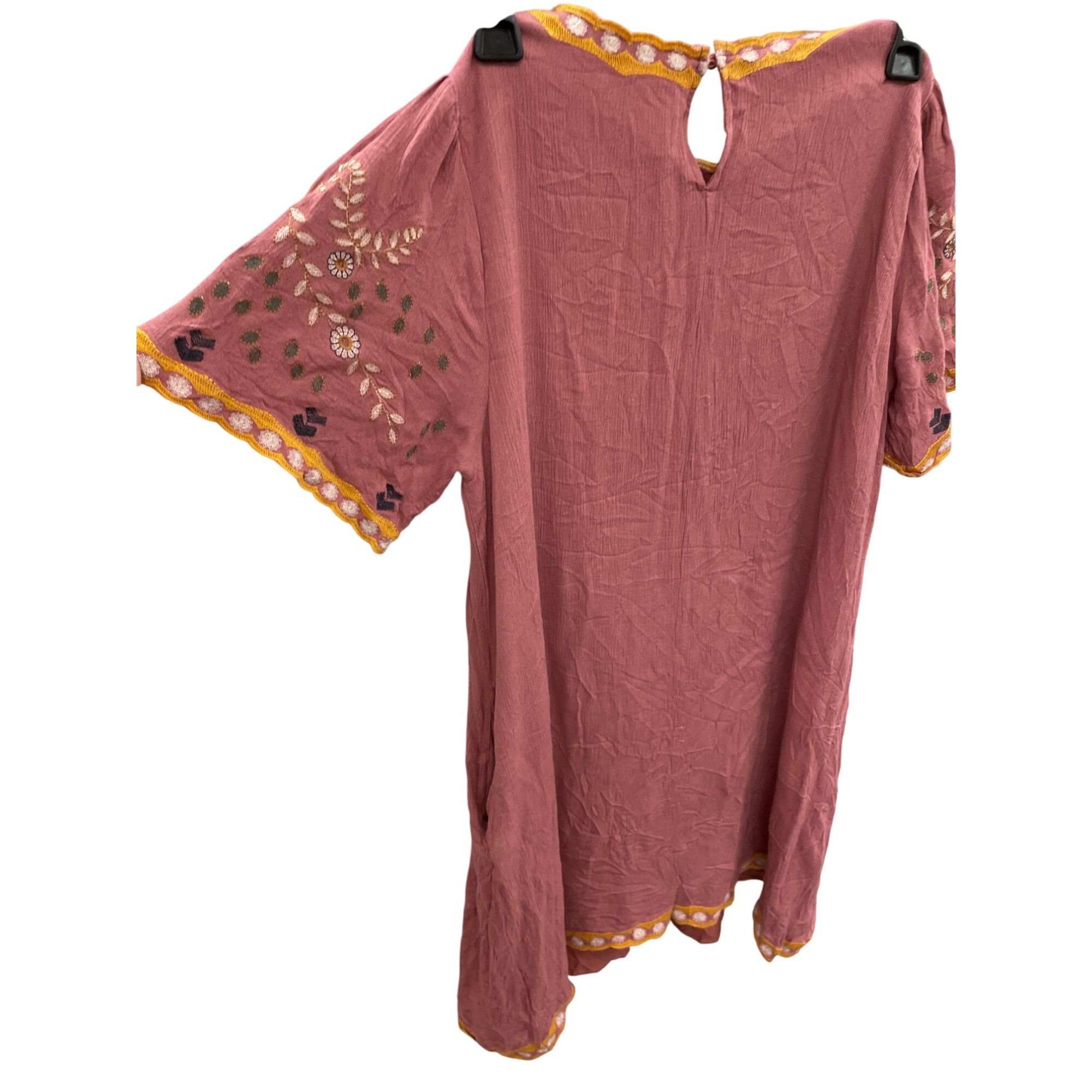 Other Mello Day womans coral Embroidered Rayon Bohemian Dress Size Size M / US 6-8 / IT 42-44 - 10 Thumbnail