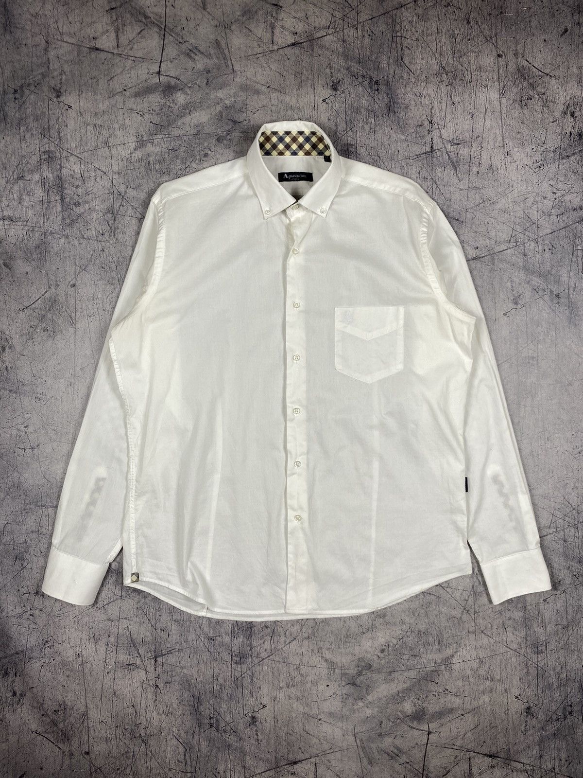 Aquascutum × Vintage Vintage Aquascutum London Butto Up Shirt Size US M / EU 48-50 / 2 - 6 Thumbnail