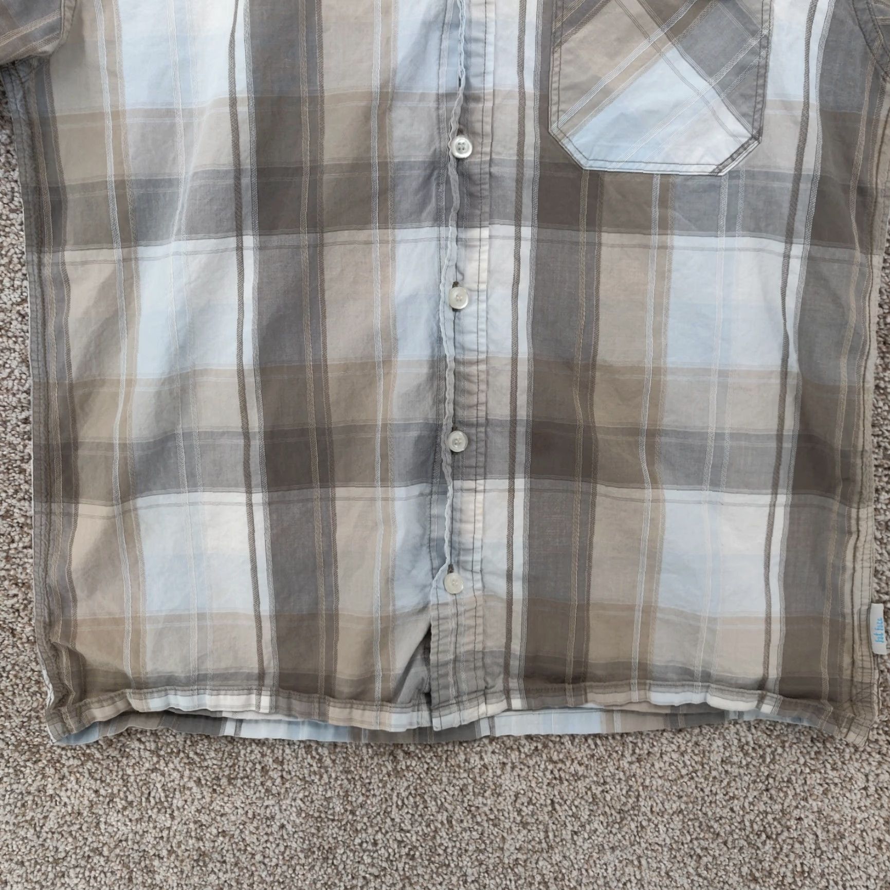 FatFace Fat Face Shirt Mens M Brown Plaid Short Sleeve Button Pocket Casual Size US M / EU 48-50 / 2 - 5 Thumbnail