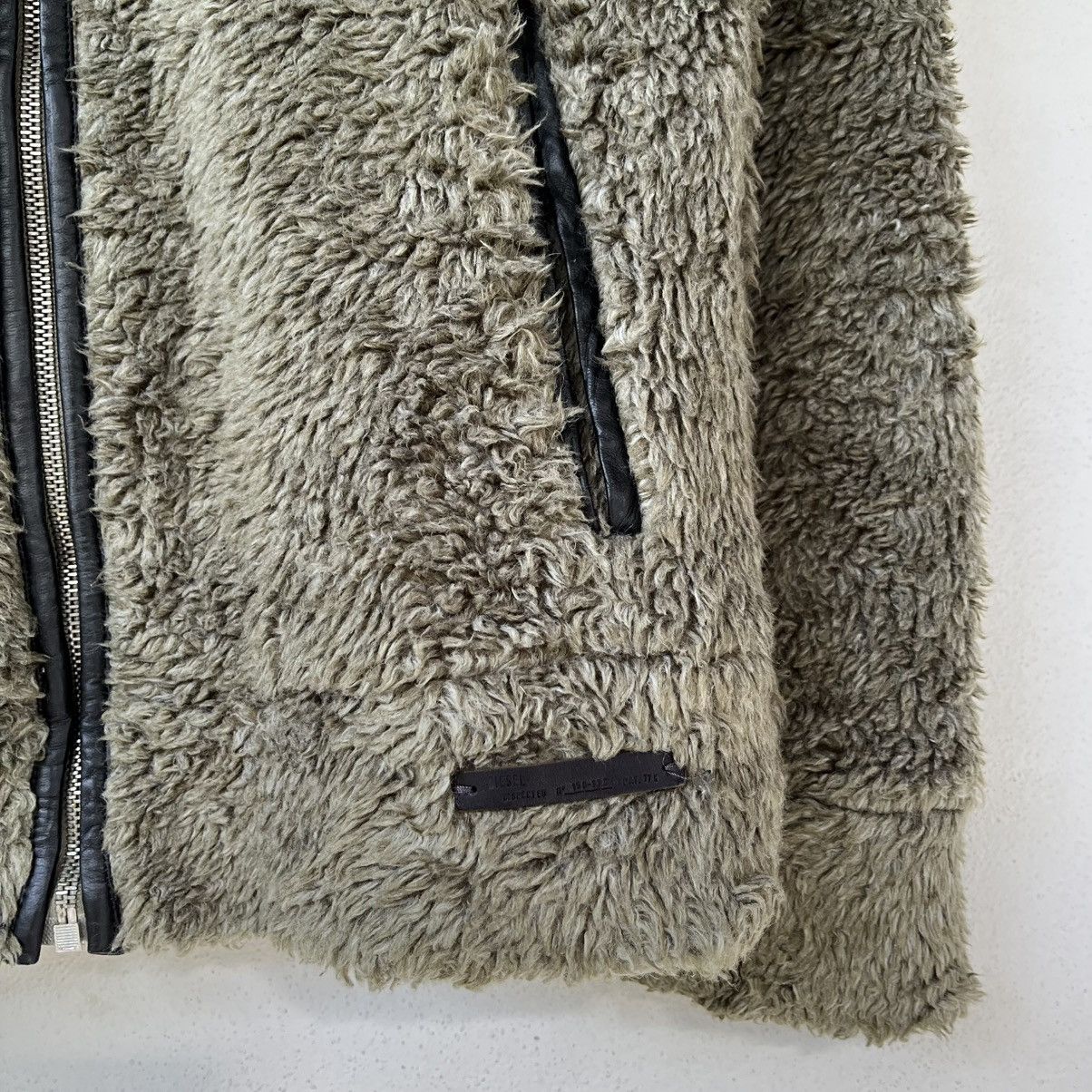 Diesel Diesel Made in Italy Fuzzy Boa Hoodie Olive Green Y2K Size US S / EU 44-46 / 1 - 13 Thumbnail