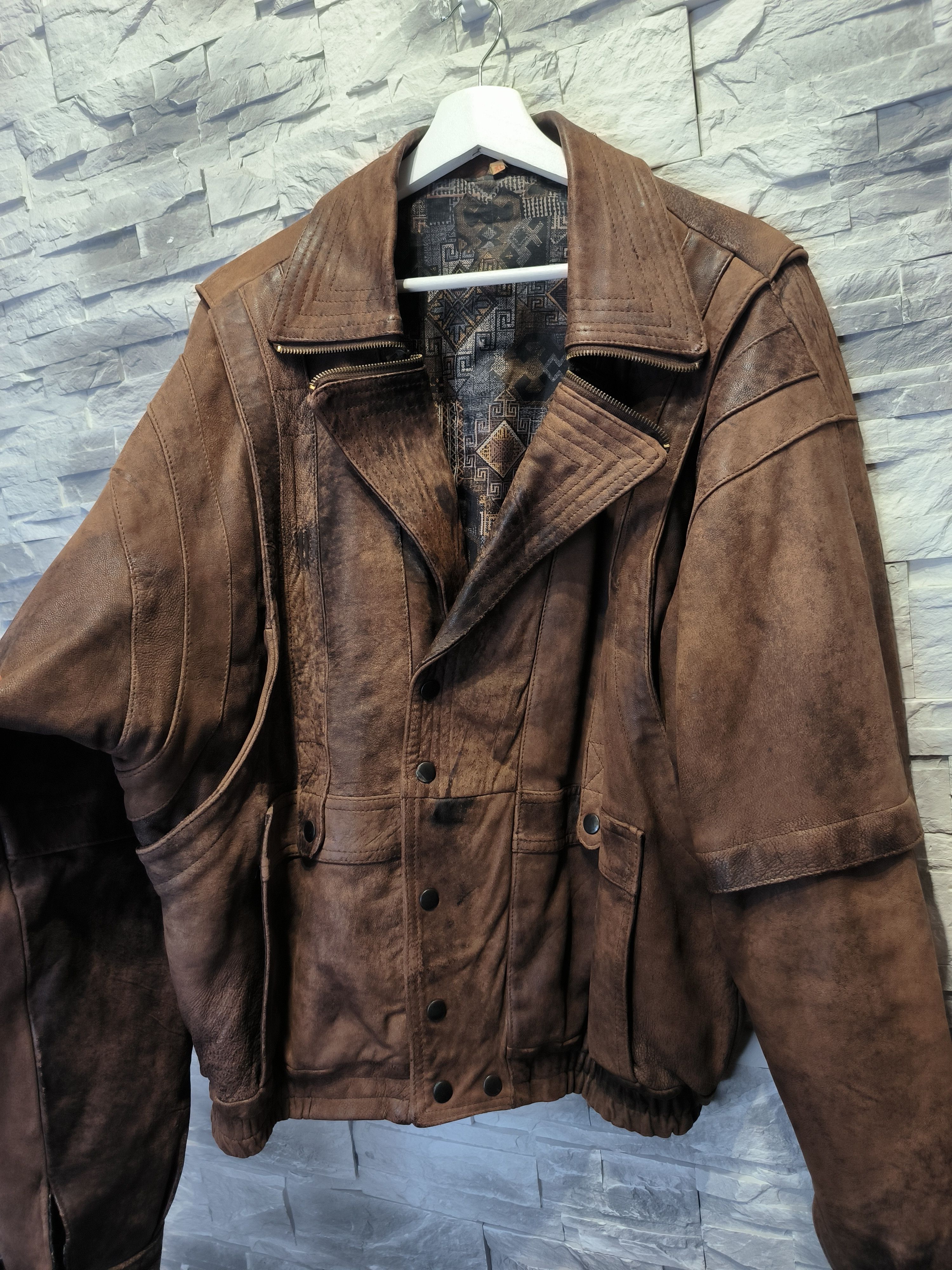 Vintage Leather Jacket Vintage Brown England Made Size US L / EU 52-54 / 3 - 4 Thumbnail
