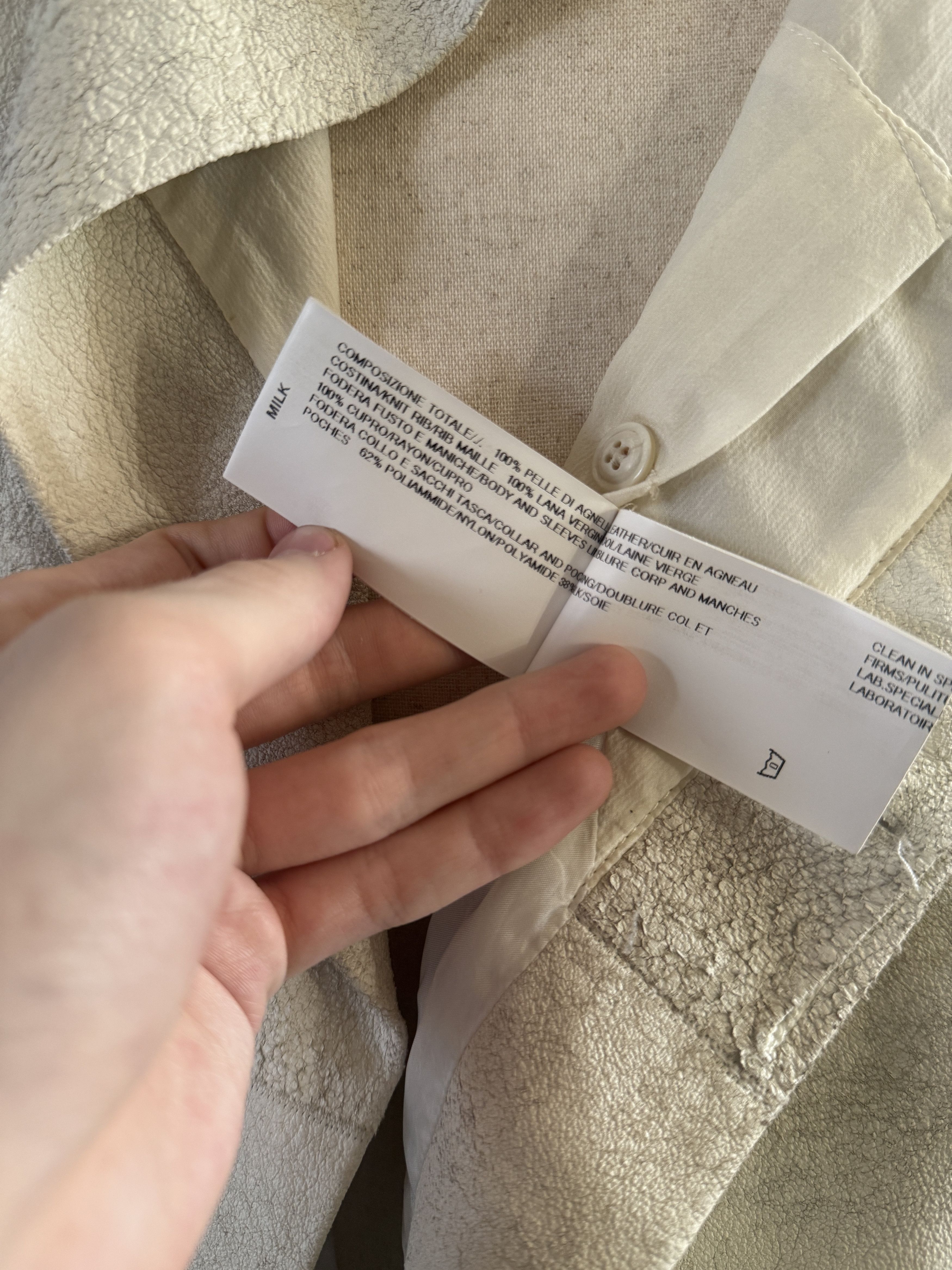 Rick Owens Rick Owens White Blistered Leather Jacket Size US XS / EU 42 / 0 - 7 Thumbnail