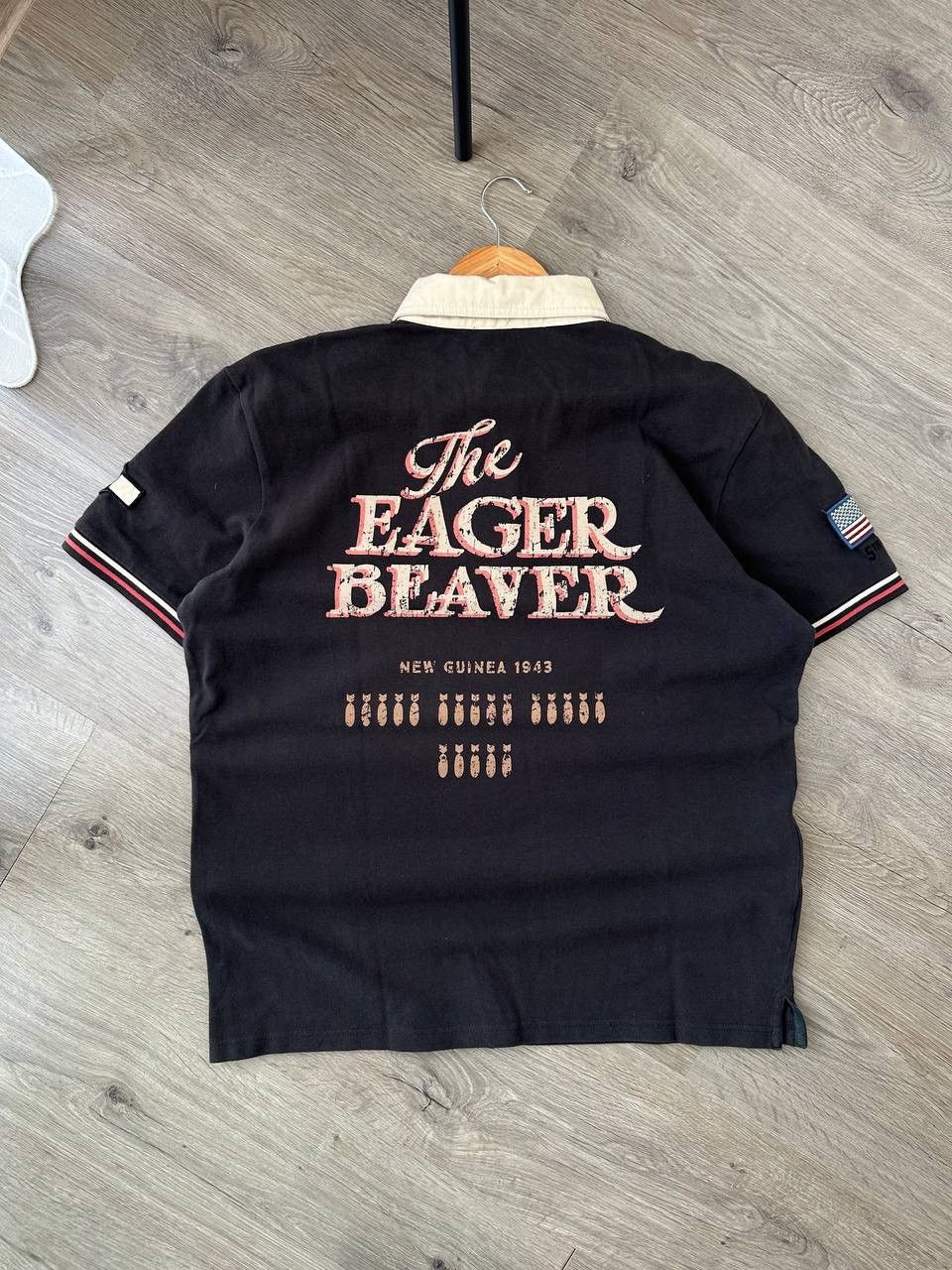Japanese Brand × Vintage Vintage Military-Inspired Polo Shirt Shorty Patch Design Size US M / EU 48-50 / 2 - 9 Thumbnail