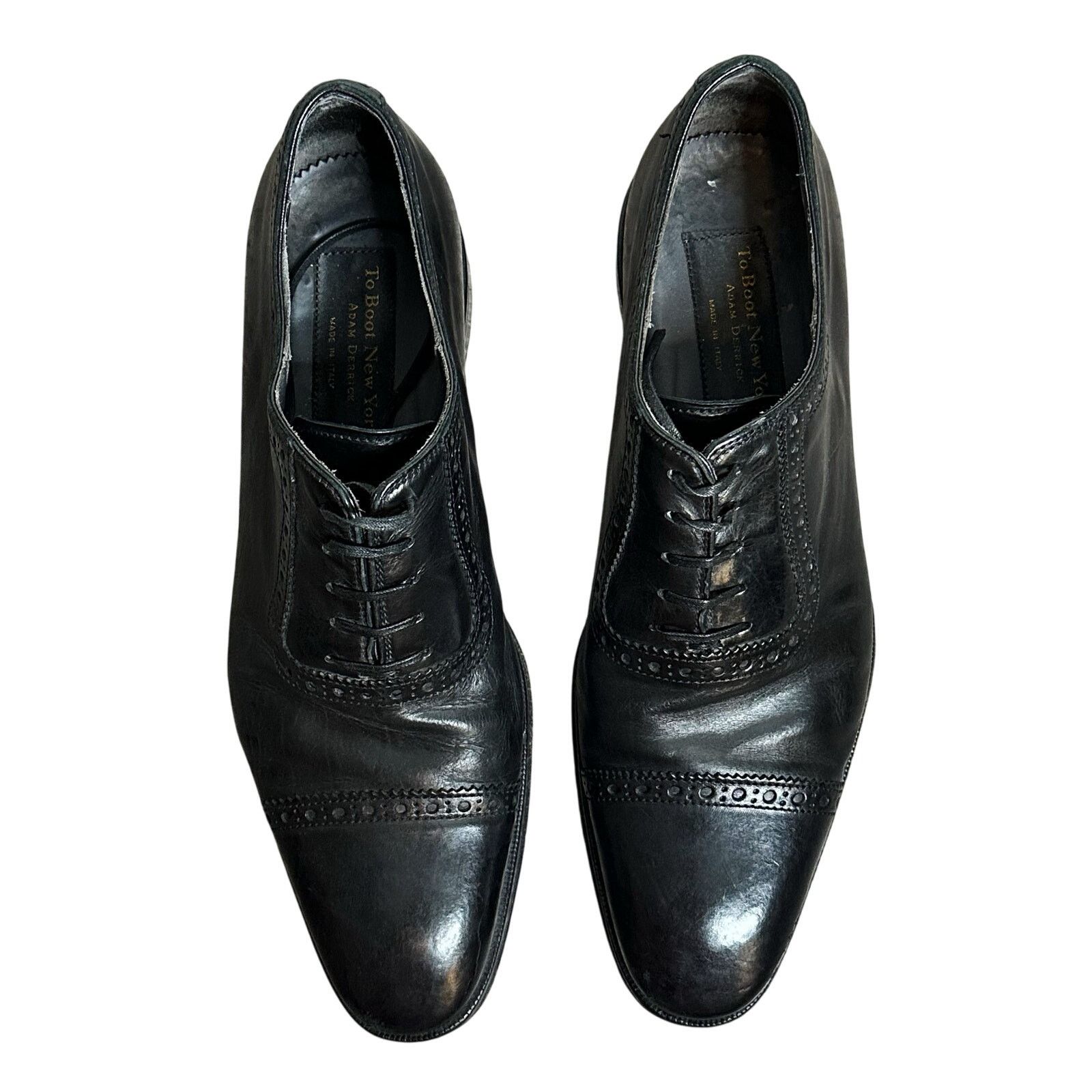 To Boot New York To Boot New York Brogued Cap Toe Oxford Leather Black Shoes Size US 8 / EU 41 - 6 Thumbnail