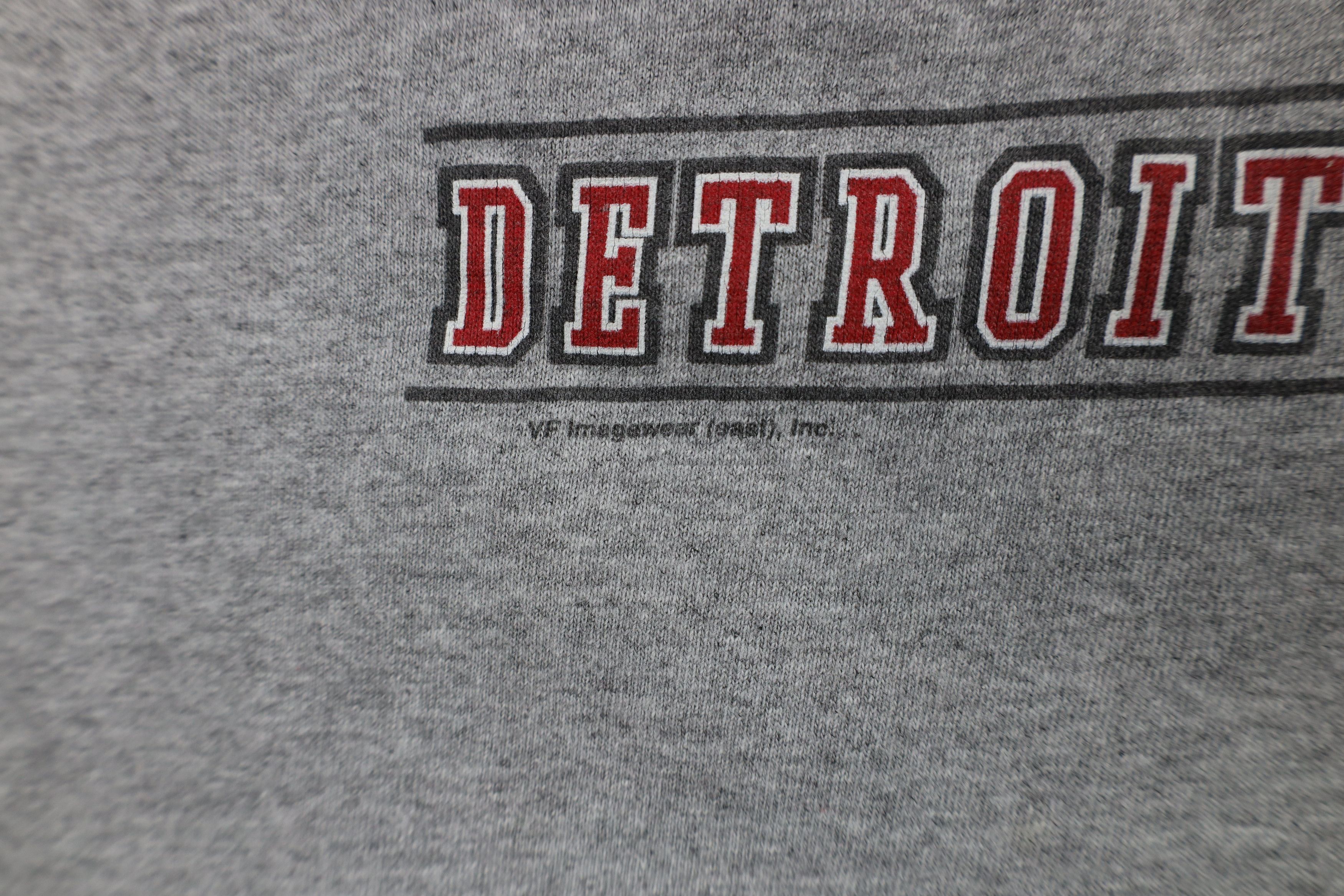 Vintage Vintage Y2K 2002 Detroit Red Wings Hockey T-Shirt Gray Size US L / EU 52-54 / 3 - 6 Thumbnail