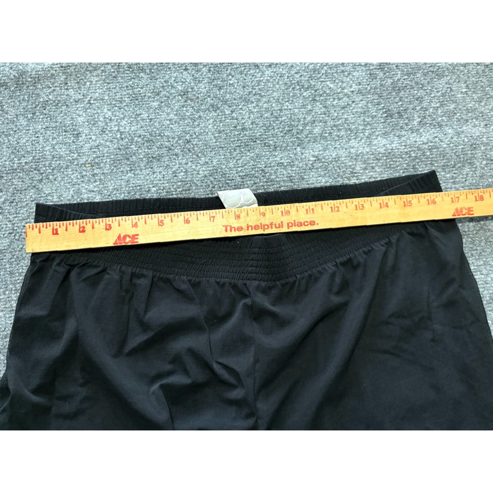 Vintage VINTAGE Op Beach Shorts Womens Black Sheer Bathing Suit Cover Up 35" Beach, Running & Jogging, Track & Field 80s 90s Womens Size 35" - 5 Thumbnail