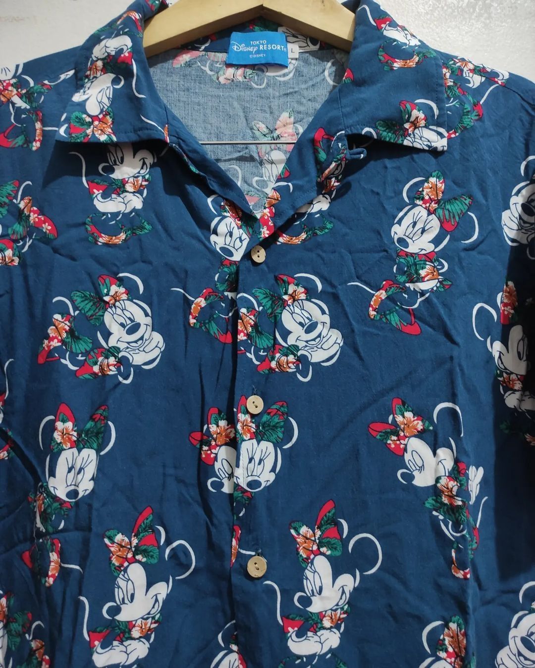 Disney × Mickey Mouse Tokyo Disney Resort Minnie Mouse Hawaiian Shirt Size US L / EU 52-54 / 3 - 7 Thumbnail