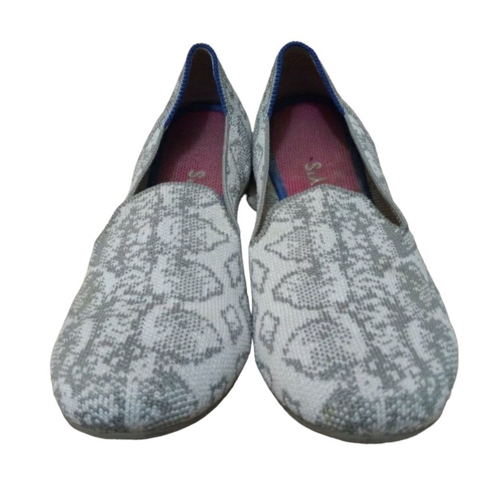 Other Rothy's The Loafer Ivory Grey Snake New Years Flats 7 Size US 7 / IT 37 - 2 Thumbnail