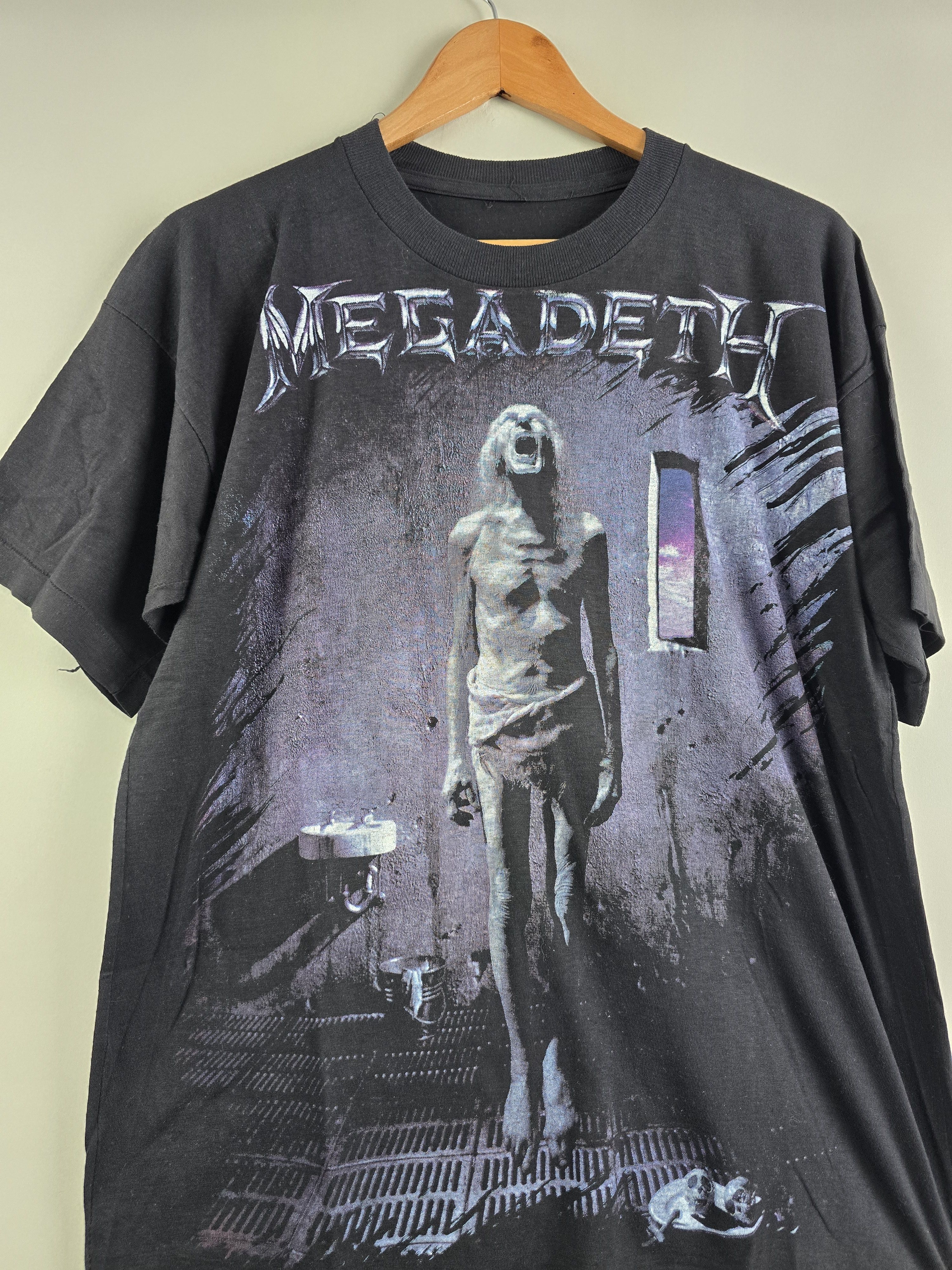 Band Tees × Megadeth × Vintage 90s Megadeth Monsters Of Rock L 21.5" 27.5" Size US L / EU 52-54 / 3 - 2 Thumbnail