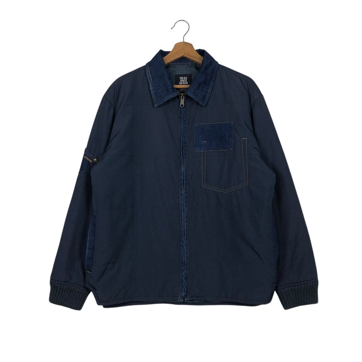 Japanese Brand 🔥VTG BOMBER JACKET ROUTE 66 CLUB BONDAGE BIKER ISSEY MIYAKE Size US L / EU 52-54 / 3 - 3 Thumbnail