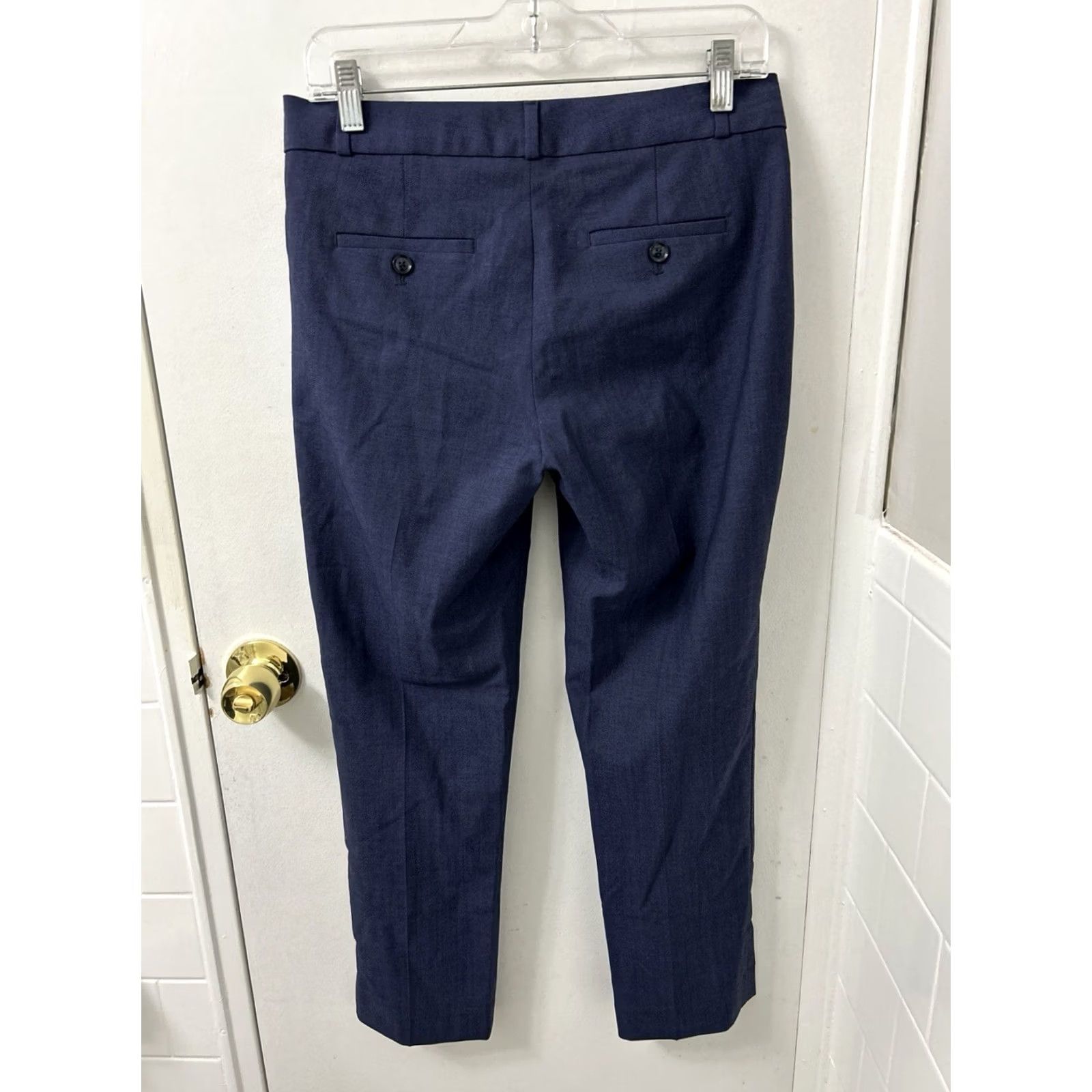 Banana Republic VINTAGE? No. Banana Republic Avery Dress Pants Womens Size 2 Navy Blue 95% Wool Stretch Dress Pants Size 26" / US 2 / IT 38 - 6 Thumbnail