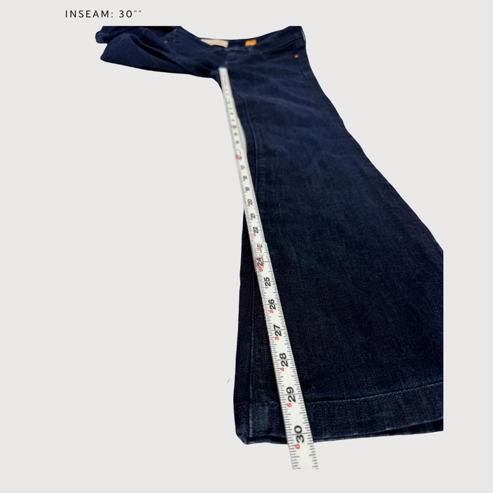 Other Pilcro Anthro Stet Flare Jeans Dark Wash 25 Size 25" / US 0 / IT 36 - 8 Thumbnail