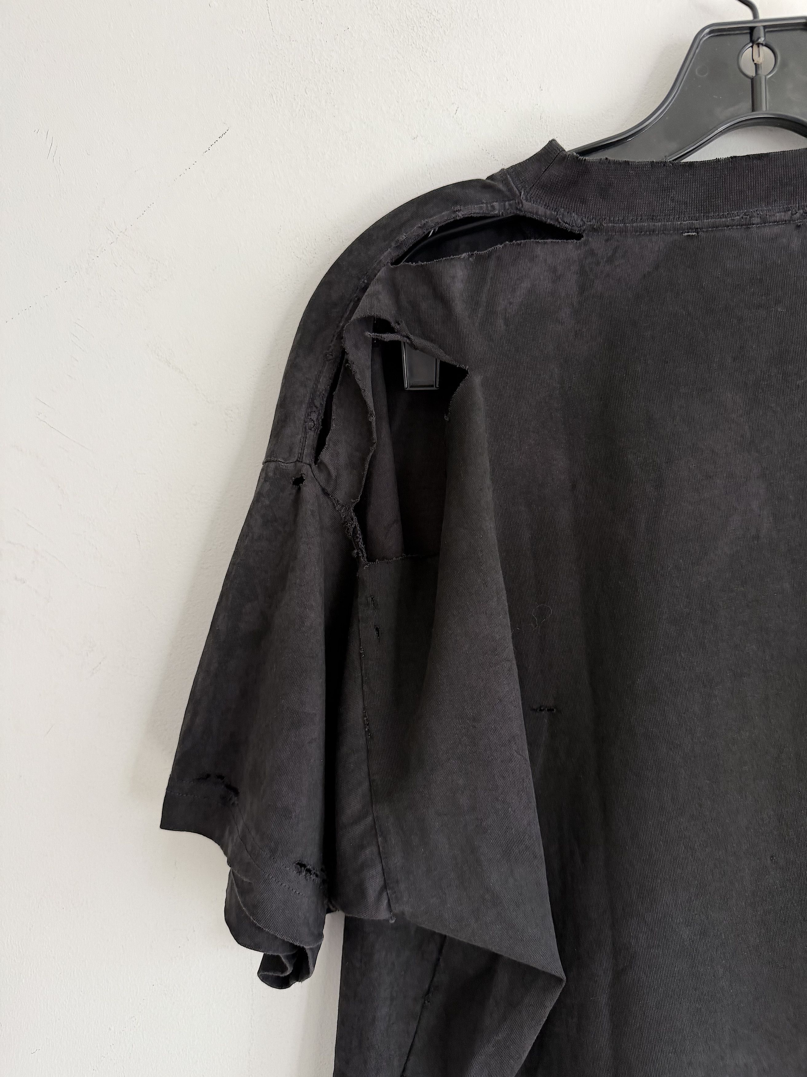 Balenciaga New Fall 25 Destroyed Emo Boxy T-Shirt (L) Size US L / EU 52-54 / 3 - 7 Thumbnail