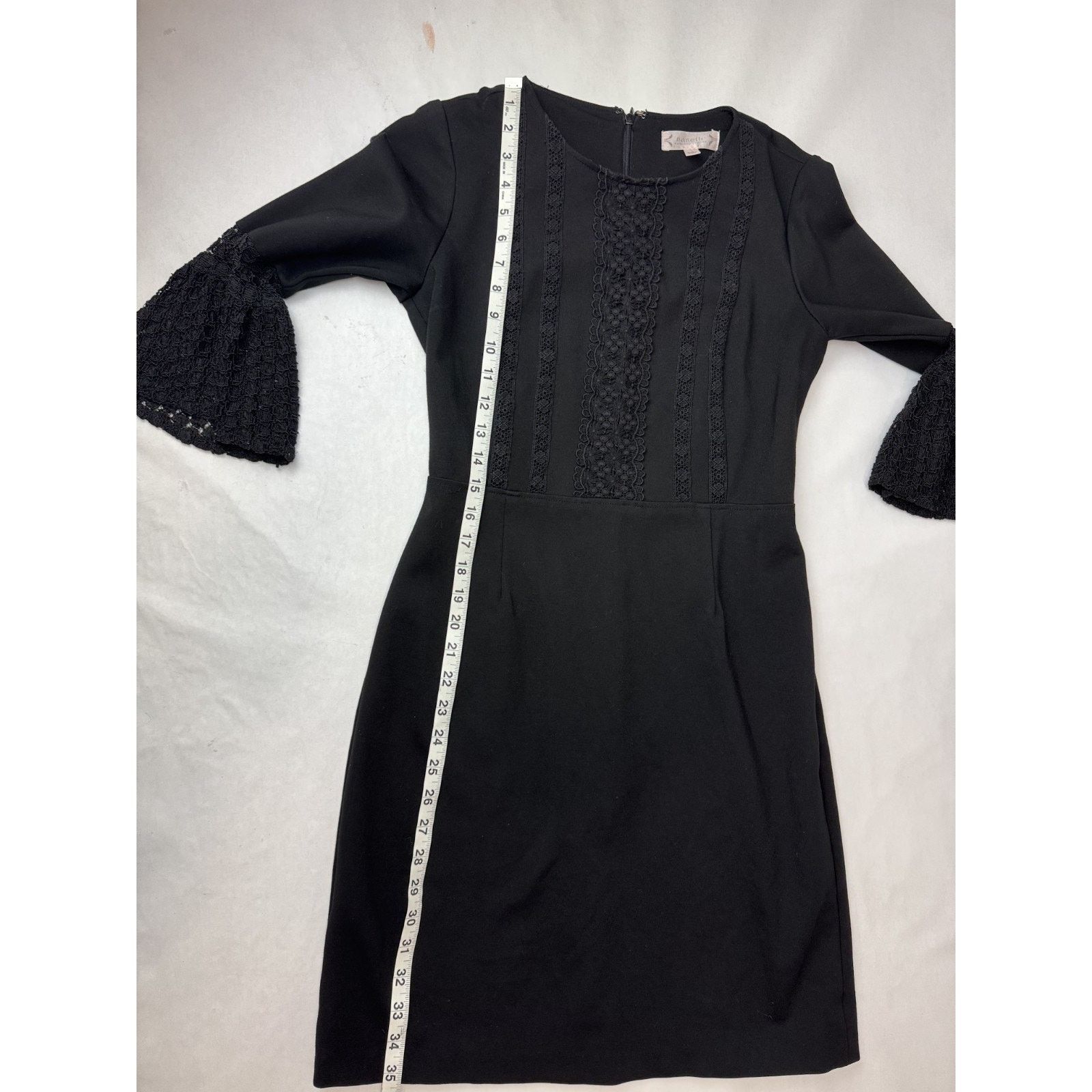 Nanette Lepore Witchy Nanette Lepore Bell Sleeve Black Dress Cocktail 4 Size S / US 4 / IT 40 - 5 Thumbnail