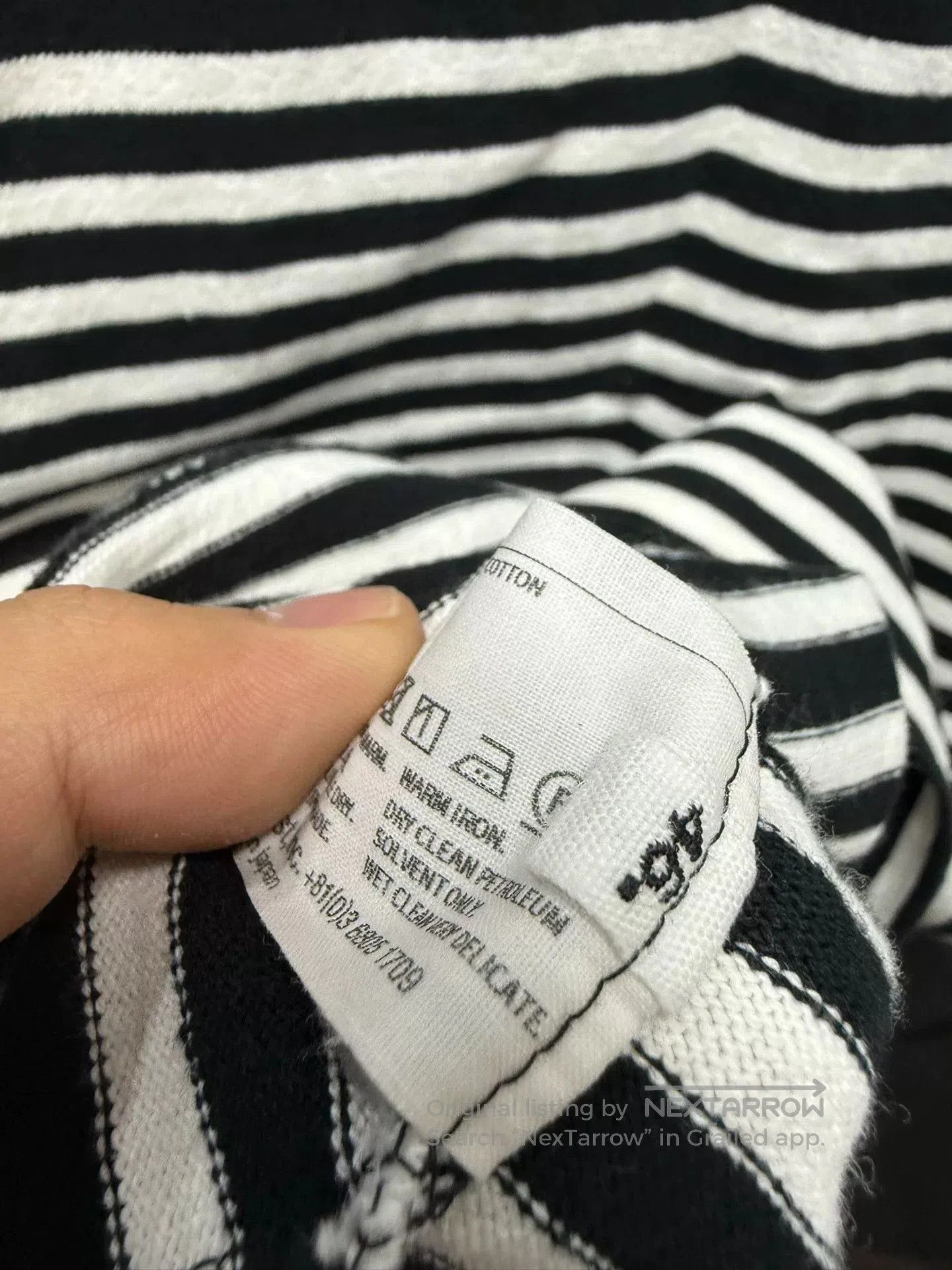 Comme des Garcons Homme Deux striped sleeveless top from The Soloist. Size US L / EU 52-54 / 3 - 6 Thumbnail