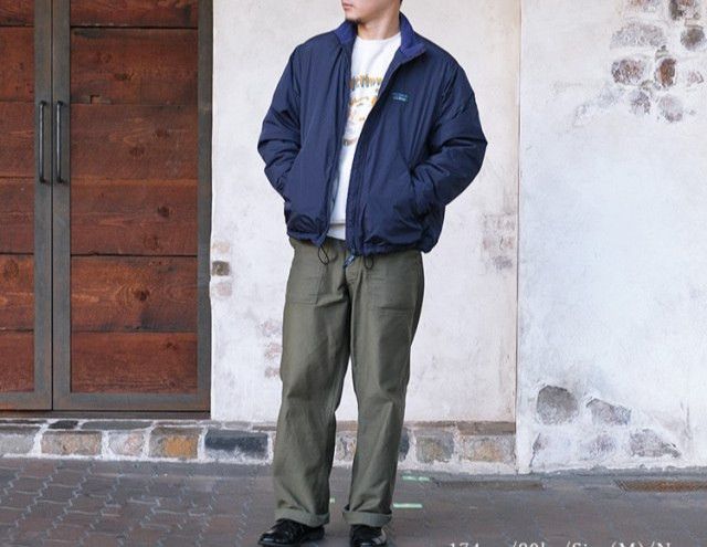 L.L. Bean × Vintage Vintage LL Bean Fleece Navy Nylon Jacket like PATAGONIA Size US L / EU 52-54 / 3 - 1 Thumbnail