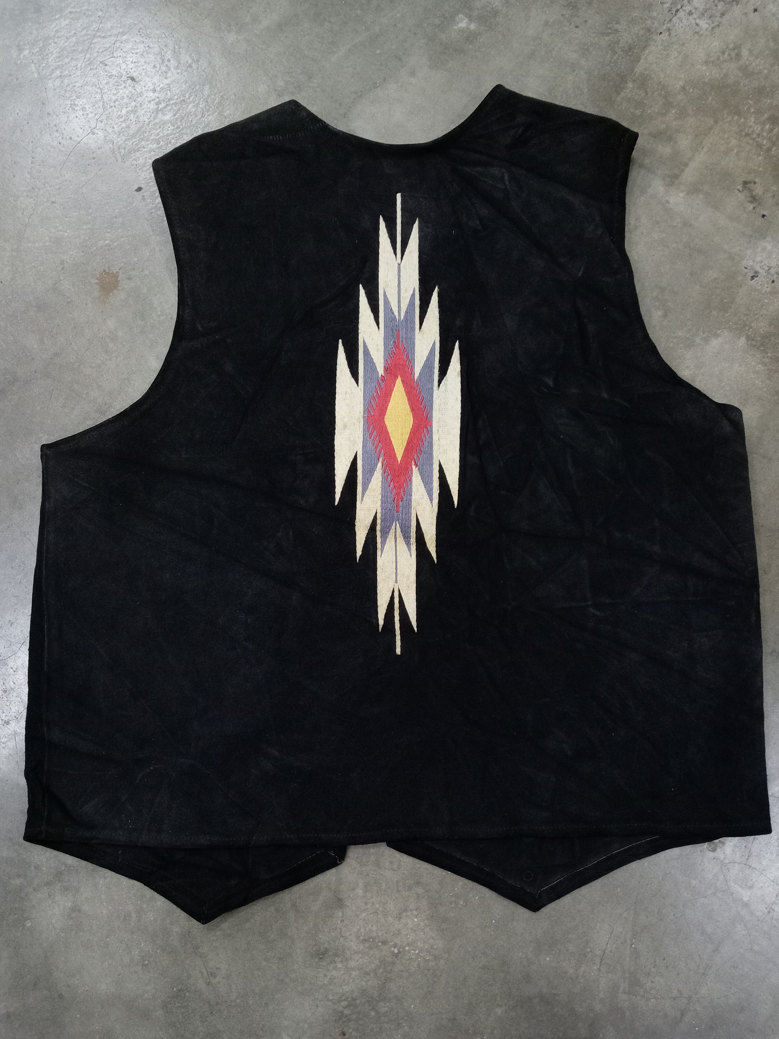 Leather Chimayo / native / navajo Vest vintage suede leather Size US M / EU 48-50 / 2 - 2 Thumbnail