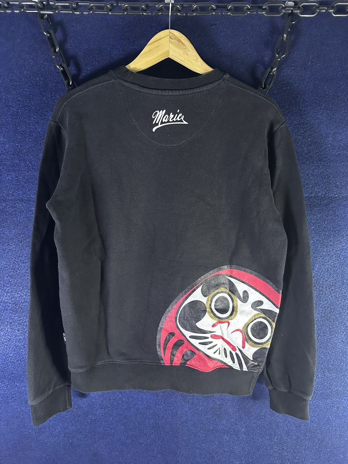 Japanese Brand Daruma Doll Ganthree by Marie Japanese Crewneck Size US M / EU 48-50 / 2 - 1 Thumbnail