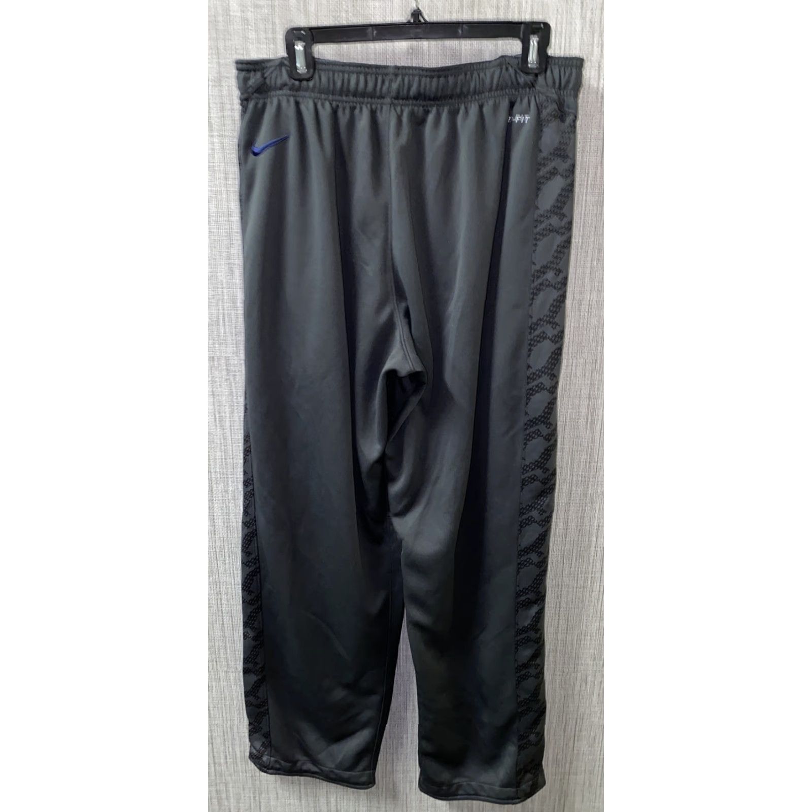 Nike Nike Dri-Fit Mens Gray Polyester Athletic Pants Size L Size US 33 - 4 Thumbnail
