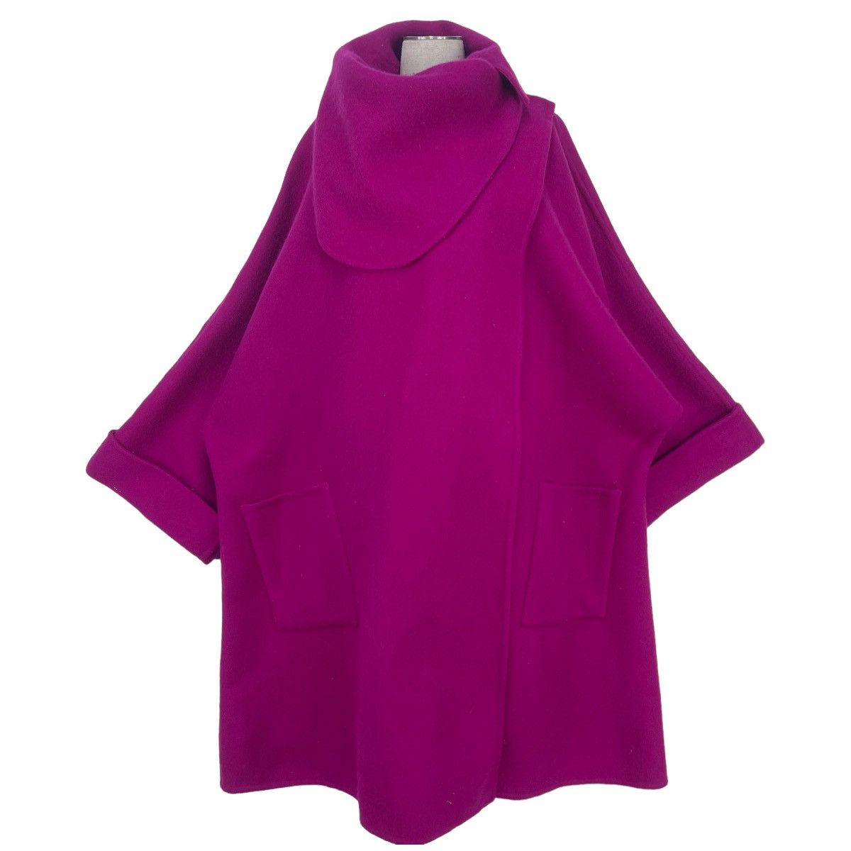 Yohji Yamamoto Runaway F/W 1987 Purple Wool Coat Size M / US 6-8 / IT 42-44 - 4 Thumbnail