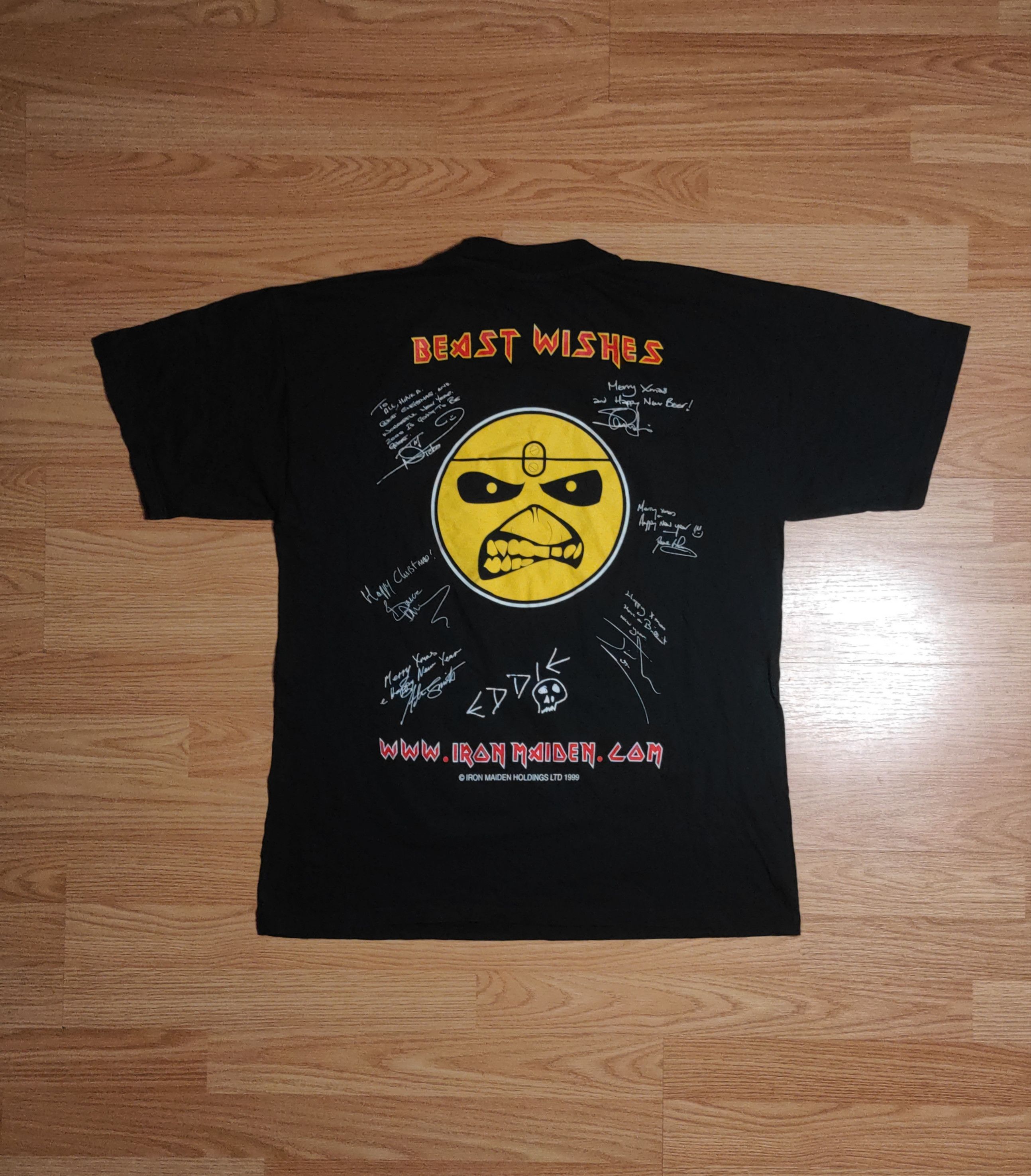 Iron Maiden × Vintage **RARE 1999 Iron Maiden Bill Gates T-Shirt** Size US L / EU 52-54 / 3 - 3 Thumbnail
