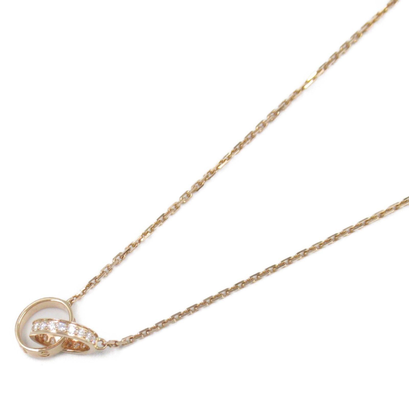Cartier Cartier Baby Love Diamond Necklace K18Pg (Pink Gold) Clear Size ONE SIZE - 1 Thumbnail