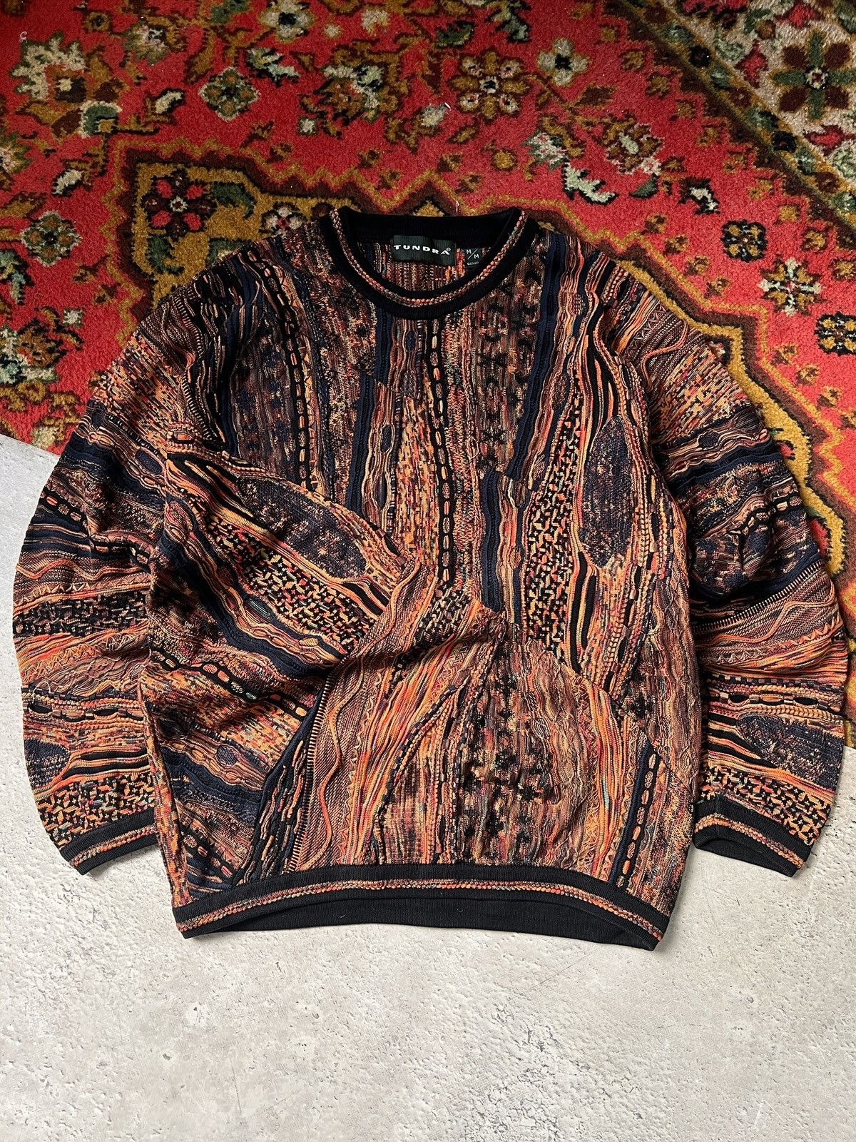 Tundra Coogi style tundra Australia knitted sweater y2k Size US M / EU 48-50 / 2 - 1 Thumbnail