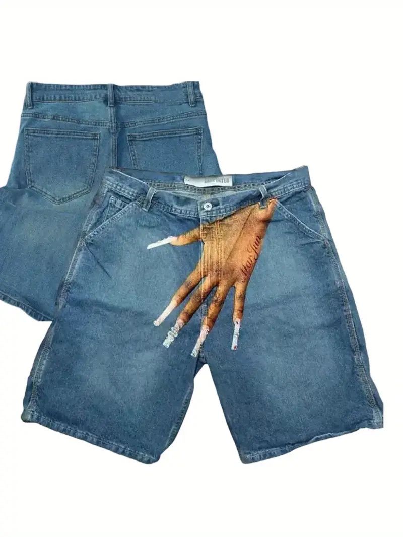 Japanese Brand Hand Print Jeans Size US 35 - 1 Preview