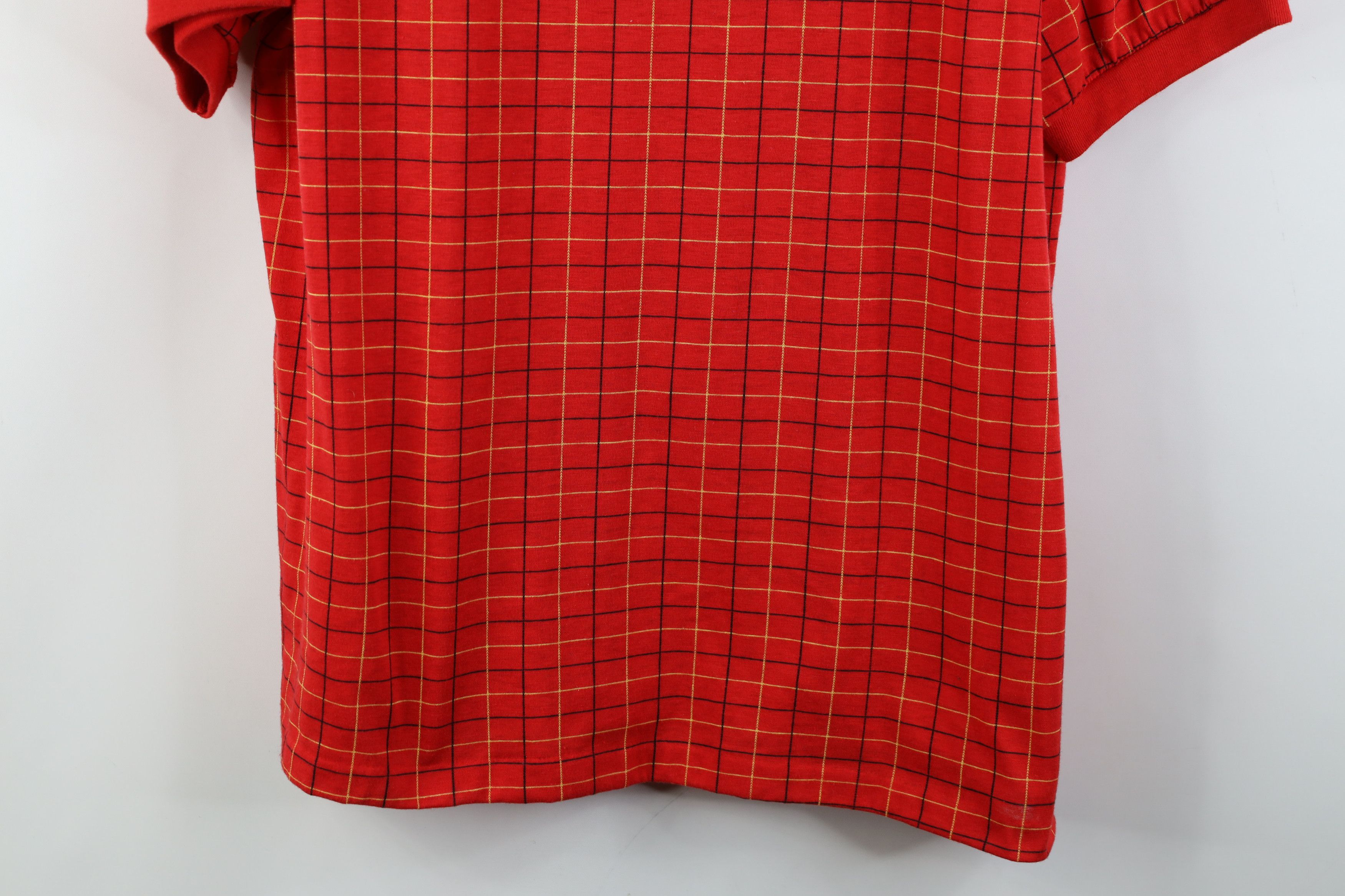 Vintage Vintage 70s Streetwear Collared Golf Polo Shirt Plaid USA Size US XL / EU 56 / 4 - 11 Thumbnail