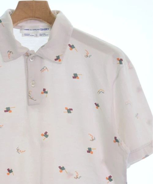 Comme des Garcons SHIRT Polo all-over pattern cotton short sleeve White Size US S / EU 44-46 / 1 - 4 Thumbnail