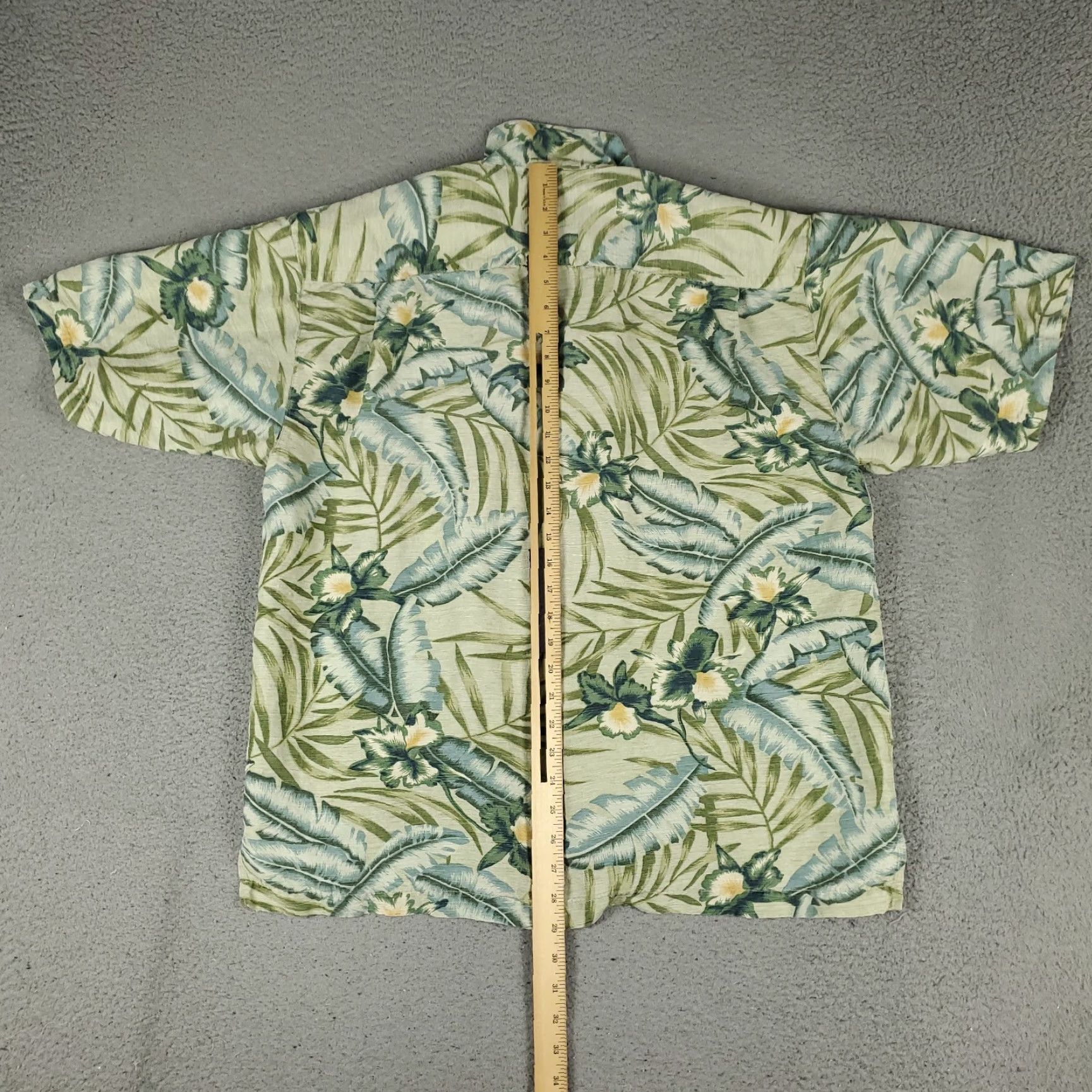 Tommy Bahama VINTAGE Tommy Bahama Shirt Mens Large Green Floral Silk Hawaiian Button Up Size US L / EU 52-54 / 3 - 4 Thumbnail