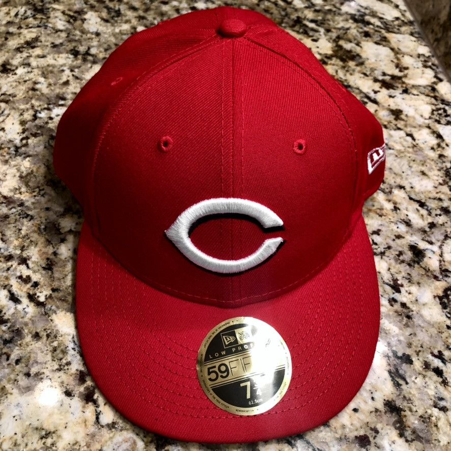 New Era Cincinatti Reds New Era 59FIFTY Low Profile Fitted Hat 7 3/4 Size ONE SIZE - 1 Thumbnail