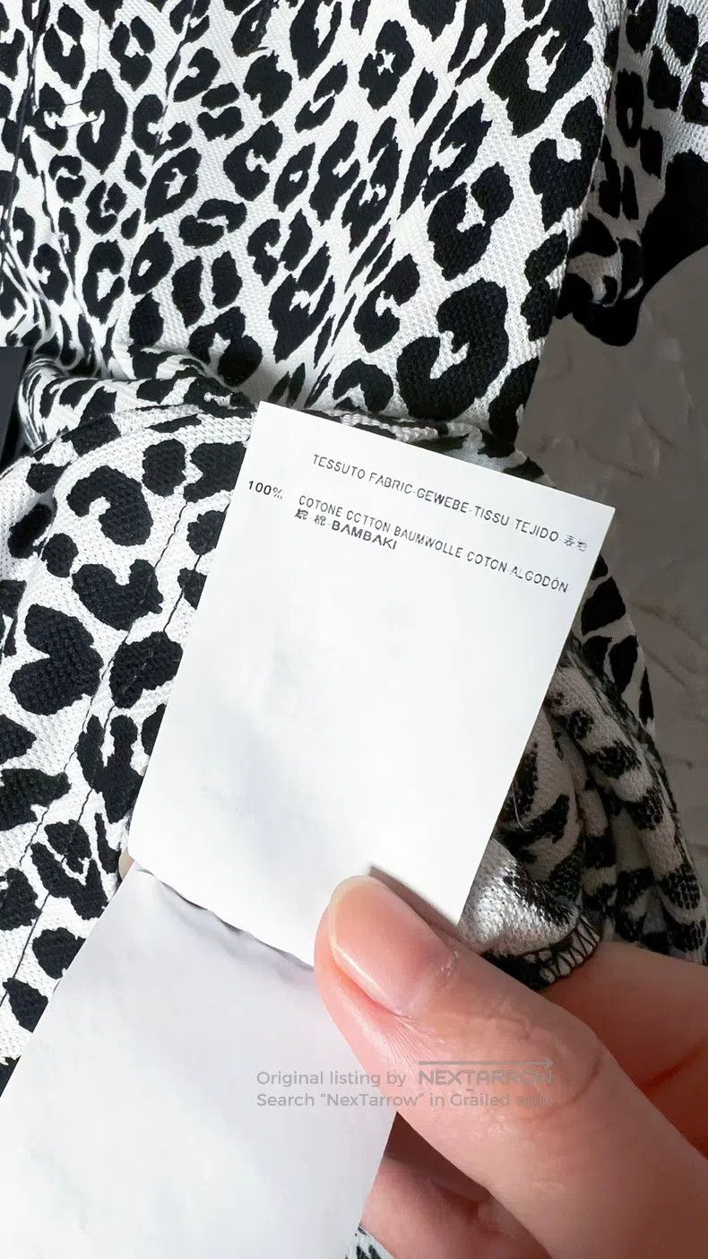 Saint Laurent Paris Saint Laurent Paris Leopard Print Collar Polo Shirt Size US M / EU 48-50 / 2 - 6 Thumbnail