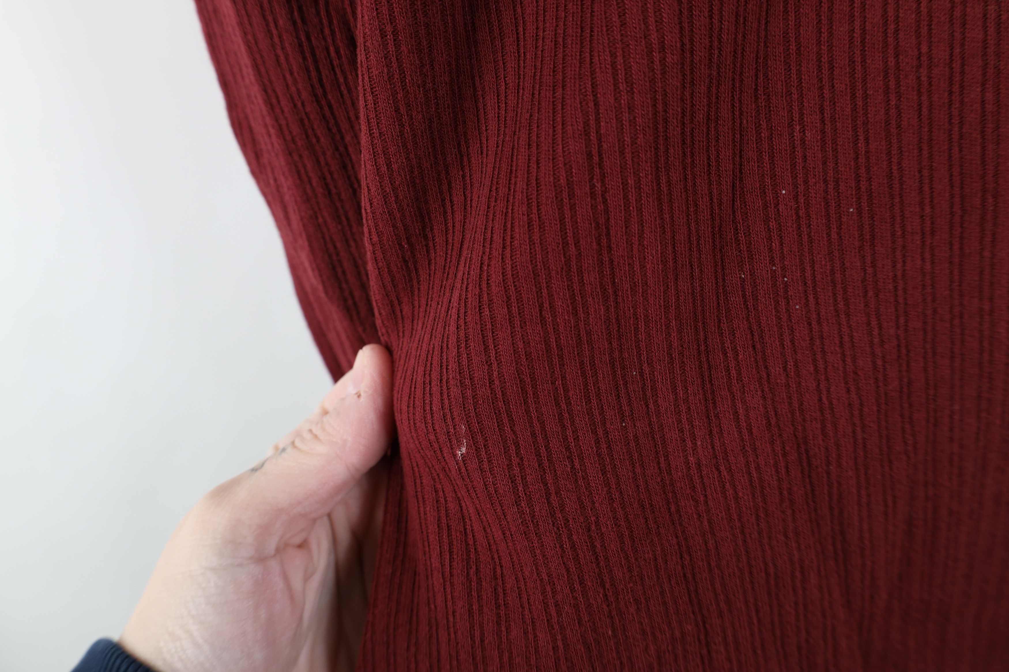 Vintage Vintage Y2K Streetwear Ribbed Knit Long Sleeve Rugby Polo Size US L / EU 52-54 / 3 - 8 Thumbnail