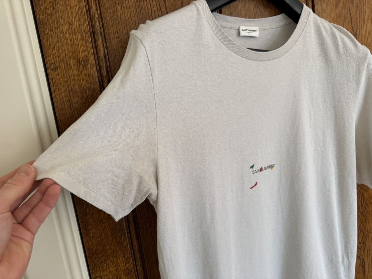 Saint Laurent Paris Saint Laurent Rive Gauche paint splatter logo T shirt XL Size US XL / EU 56 / 4 - 8 Thumbnail