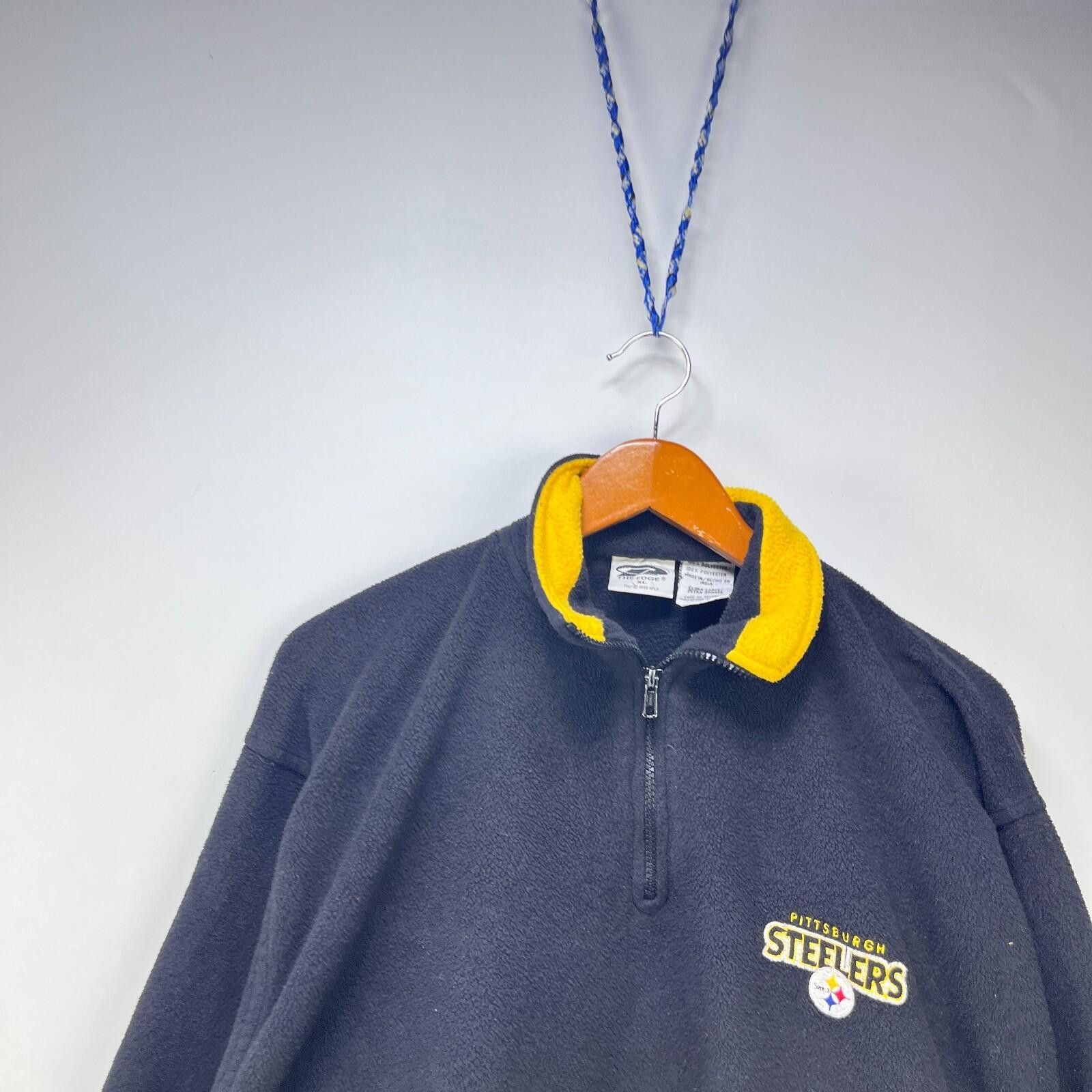 Other Vintage Pittsburgh Steelers Sweater Fleece Quarter Zip XL Size ONE SIZE - 2 Thumbnail