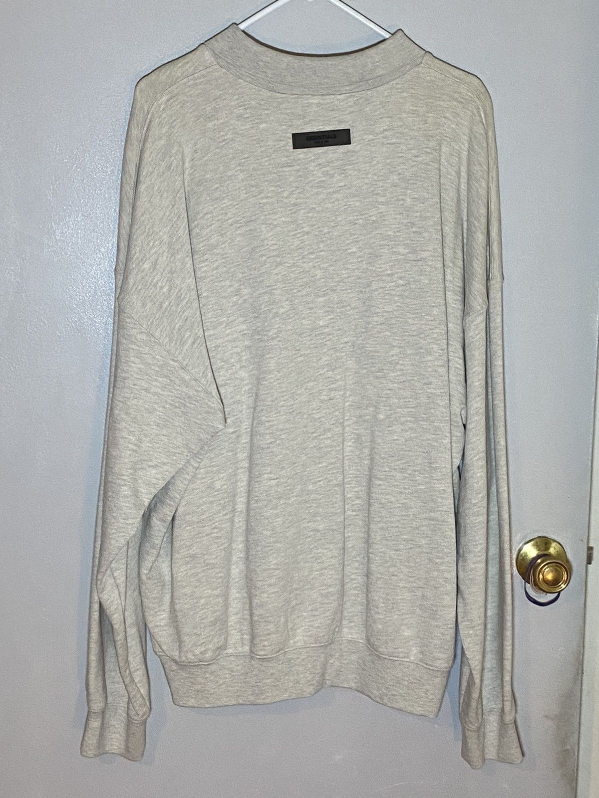 Essentials × Fear of God FOG Essentials Light Grey Long Sleeve Polo Sweatshirt Size US L / EU 52-54 / 3 - 4 Thumbnail