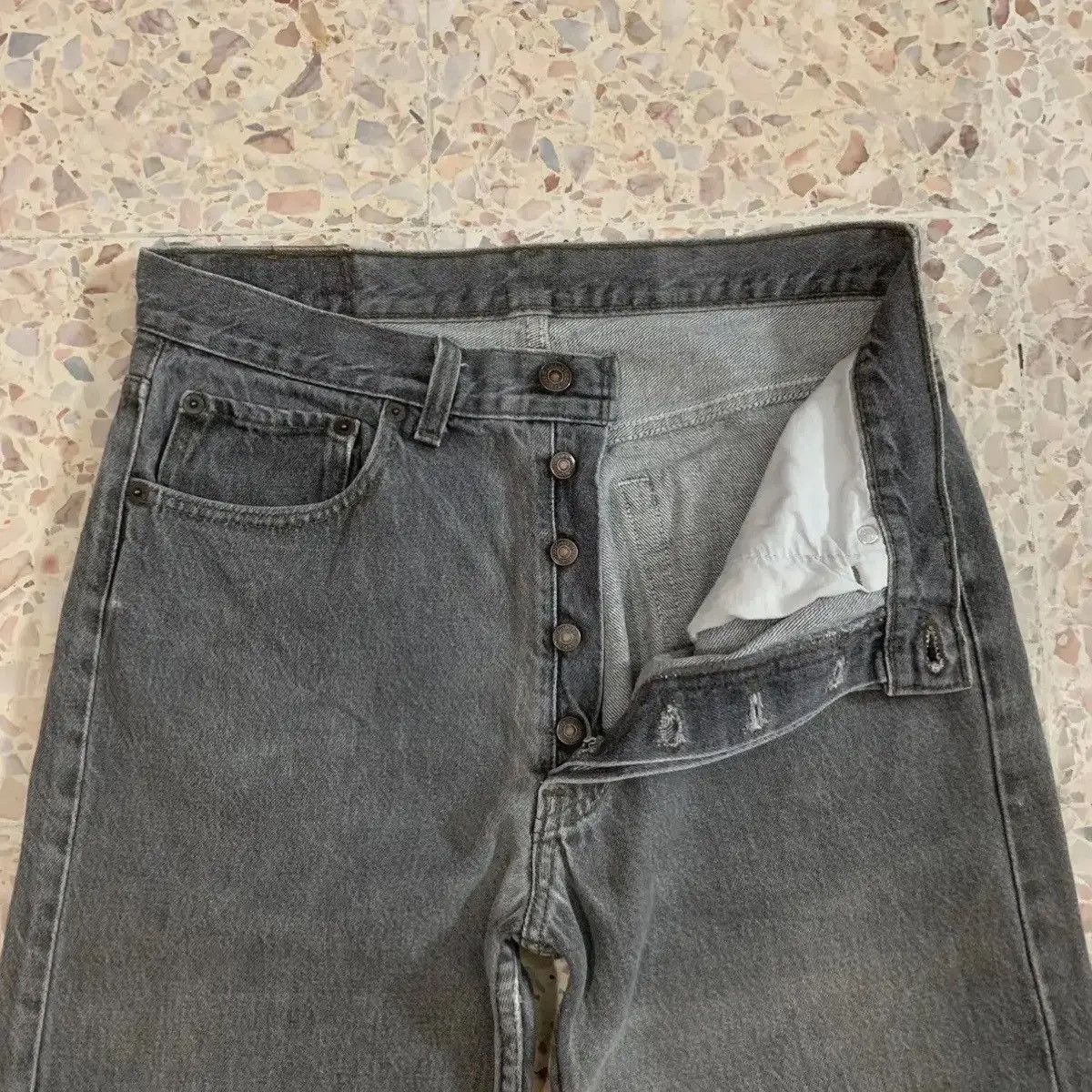 Levi's 1990’s Vintage Levi’s 501 Jeans Rugged Denim Levis Pants W30 Size US 30 / EU 46 - 7 Thumbnail