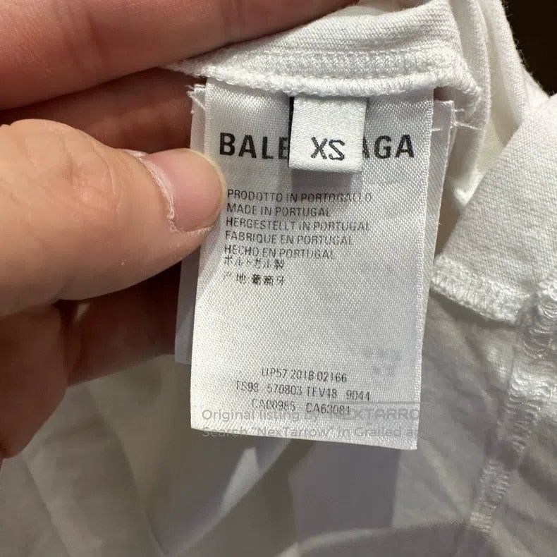 Balenciaga Balenciaga White lock logo short-sleeved shirt Size US XS / EU 42 / 0 - 3 Thumbnail